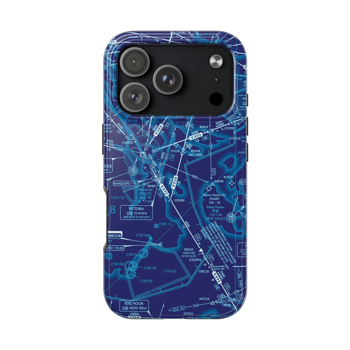 Enroute Low Altitude Chart tough phone cases (ELUS1/blue)
