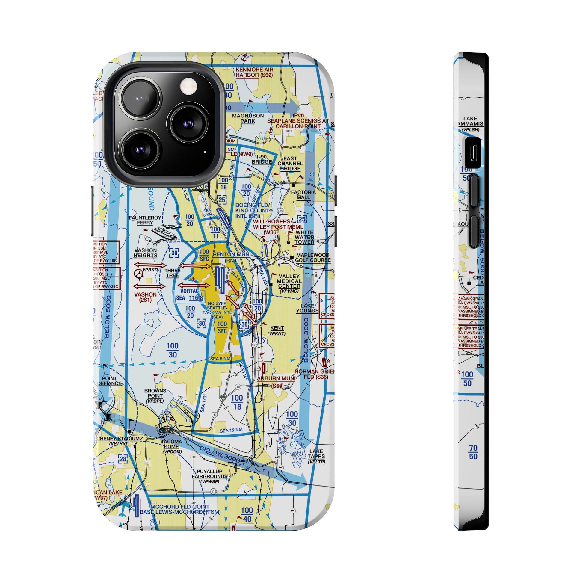 Seattle Flyway Chart tough phone cases