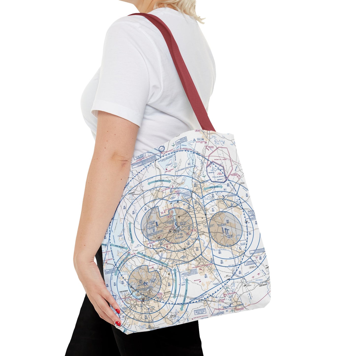 Baltimore-Washington Flyway Chart Chart tote bag