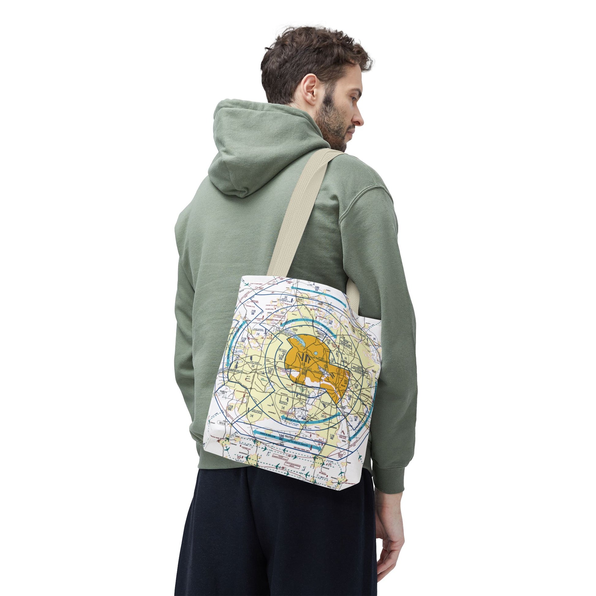Dallas - Ft. Worth Flyway Chart tote bag