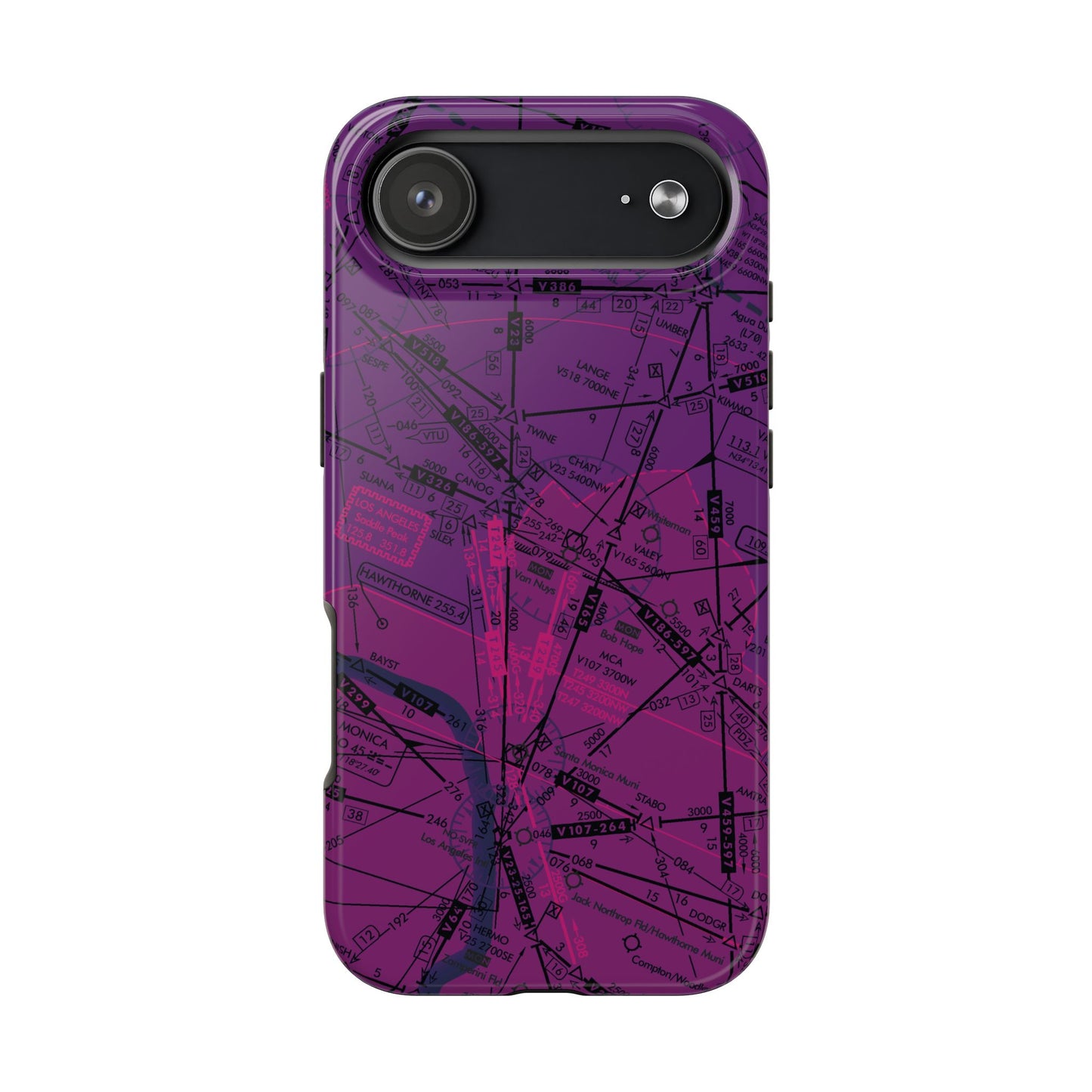Enroute Low Altitude Chart tough phone cases (ELUS3/purple)