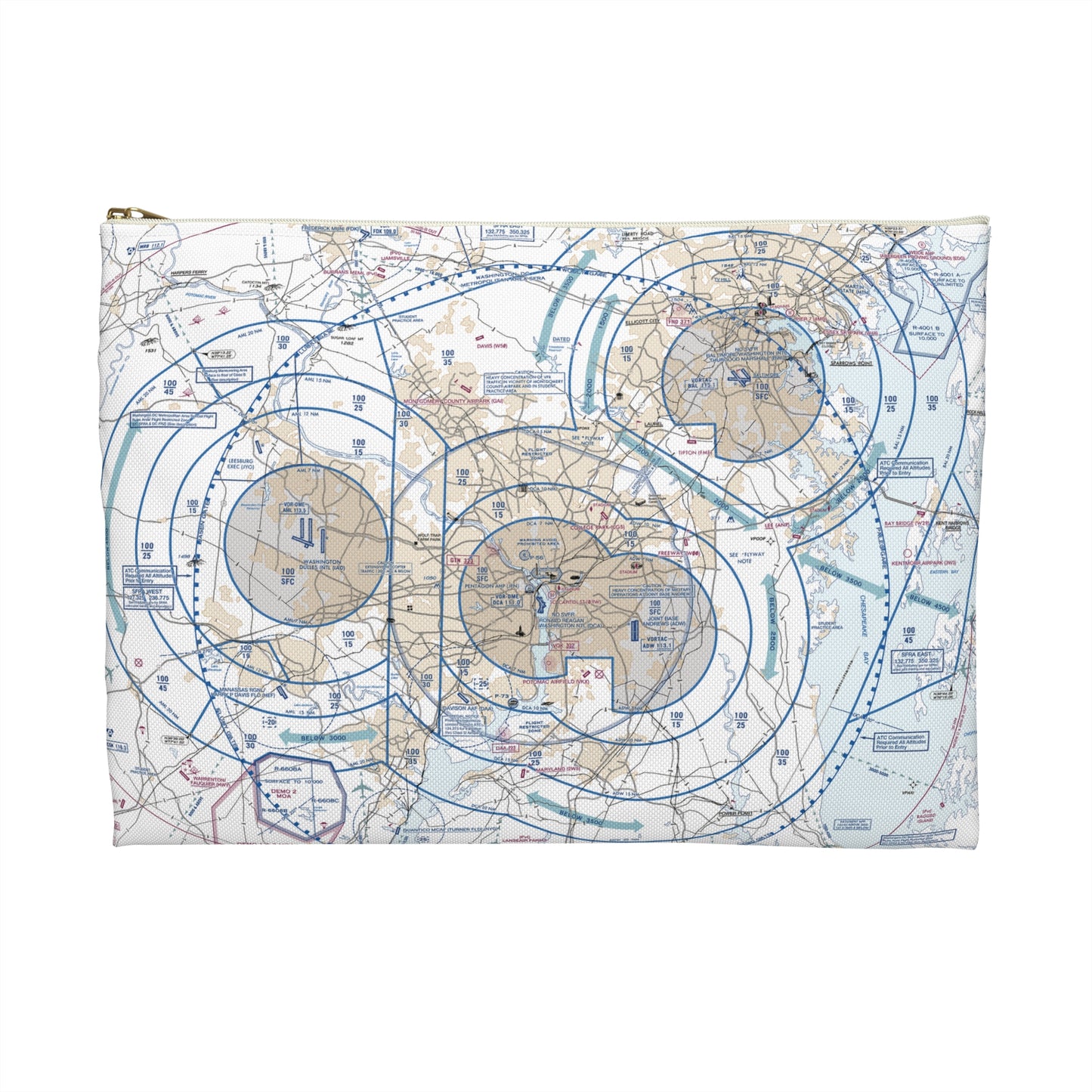 Baltimore Flyway Chart Accessory Pouch
