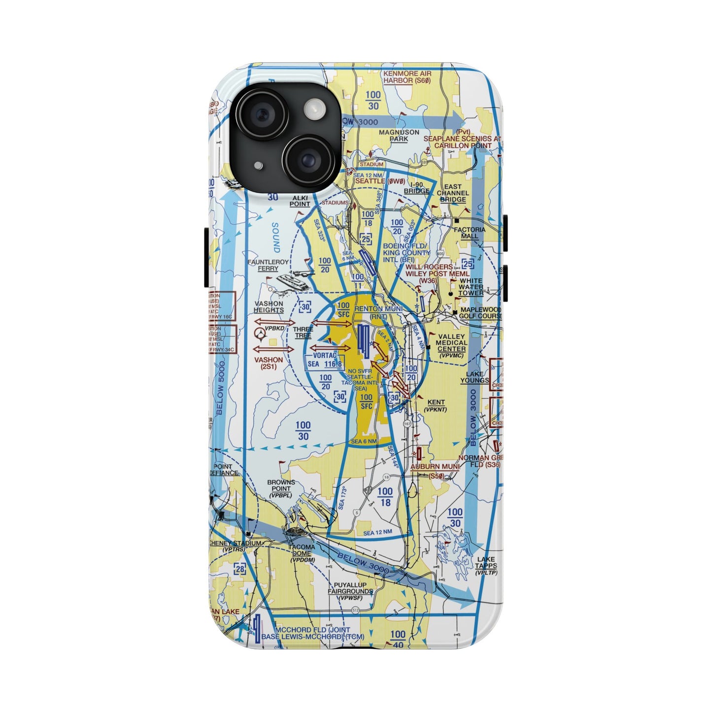 Seattle Flyway Chart tough phone cases