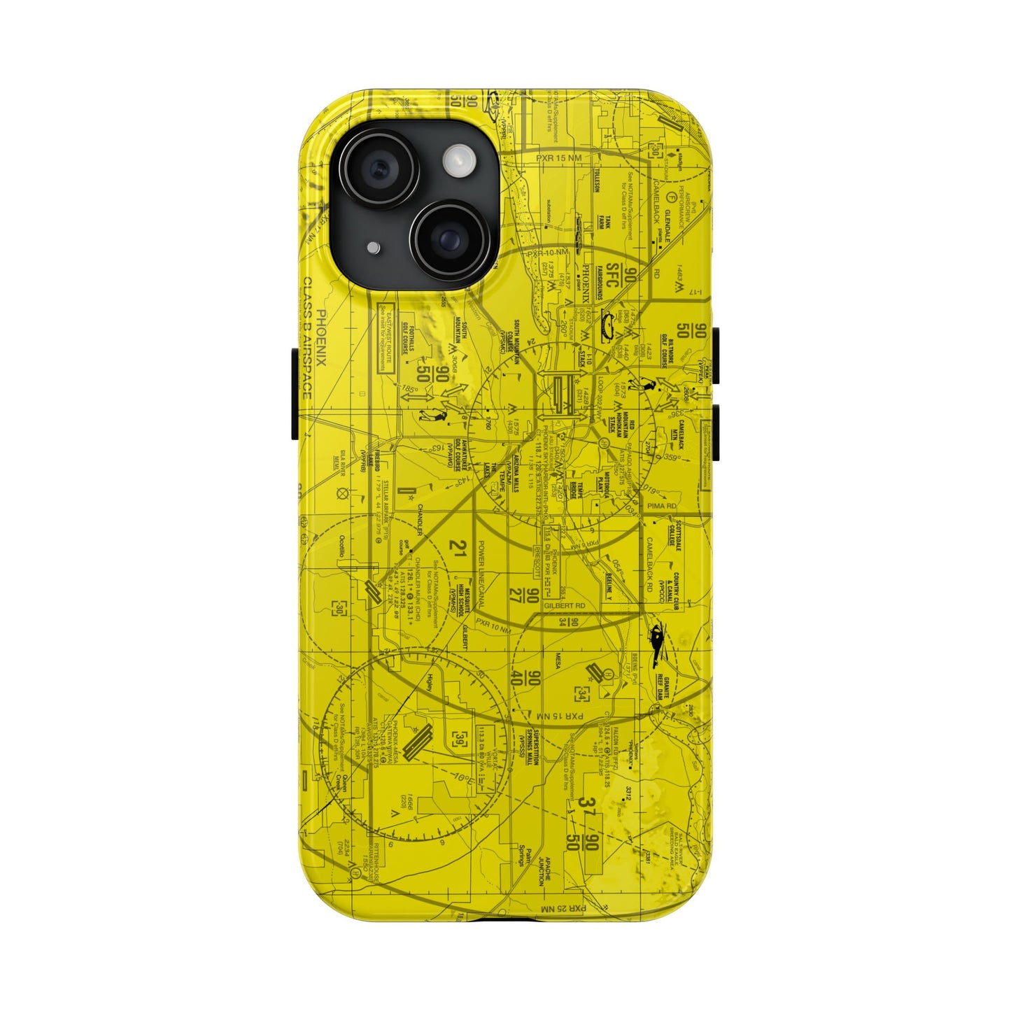 Phoenix TAC Chart tough phone cases (yellow)