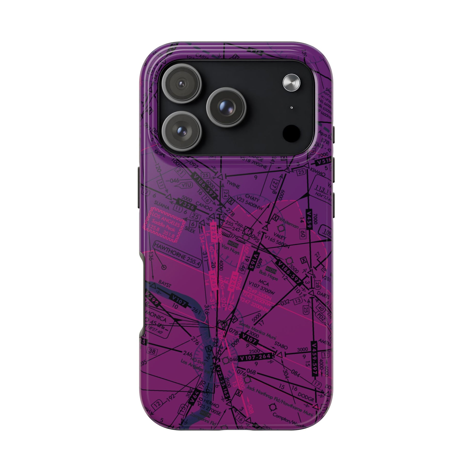 Enroute Low Altitude Chart tough phone cases (ELUS3/purple)