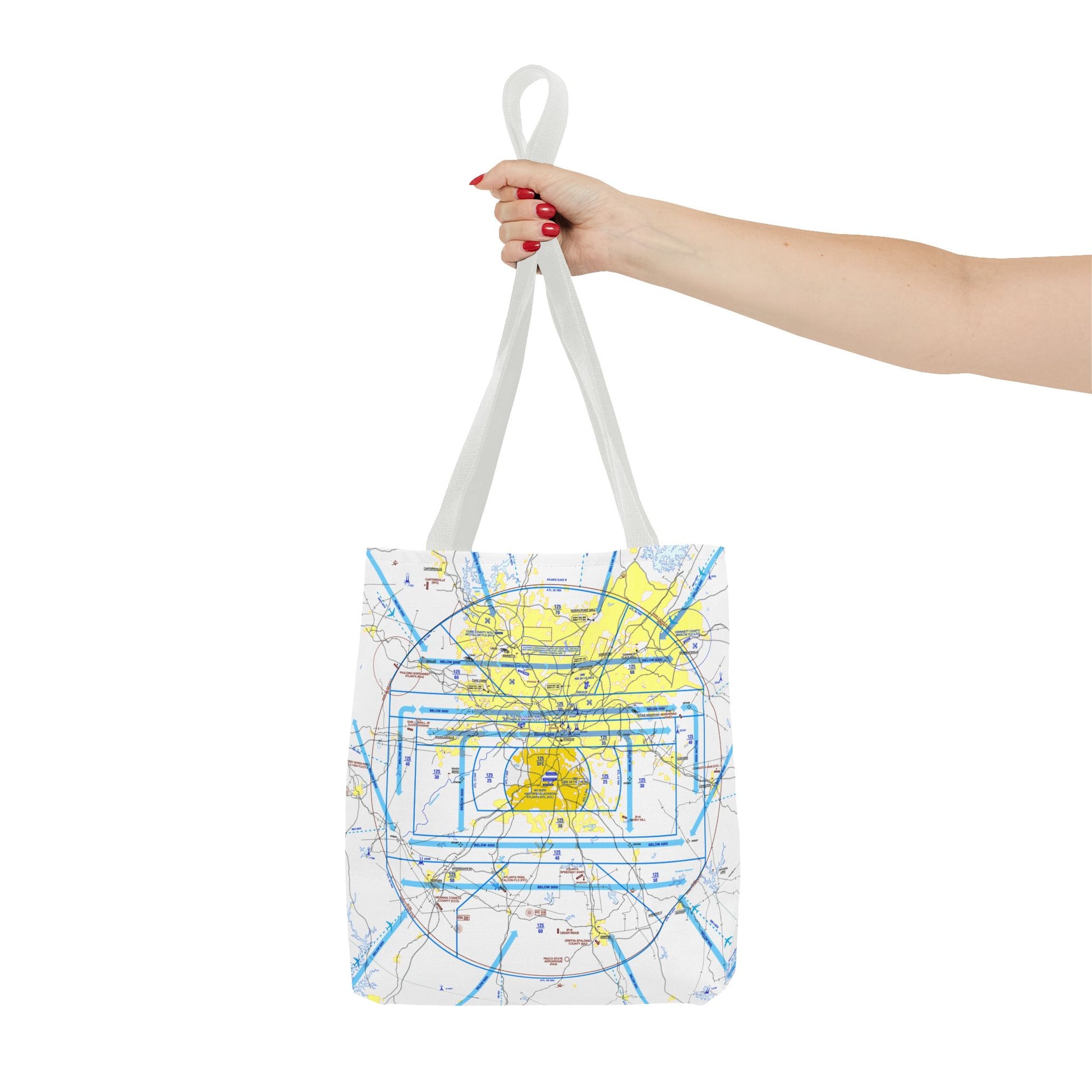Atlanta Flyway Chart tote bag