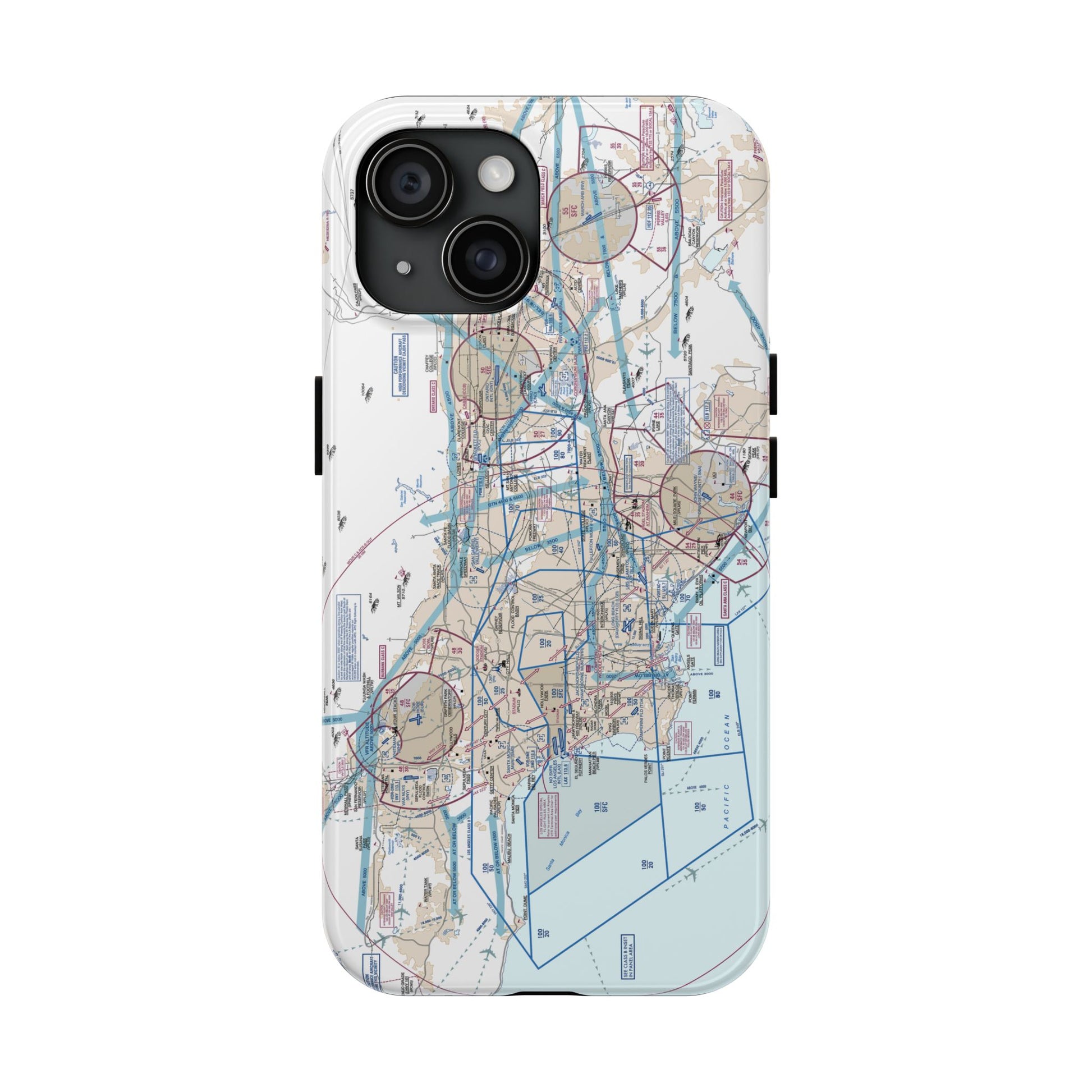 LAX Flyway Chart Tough Phone Cases