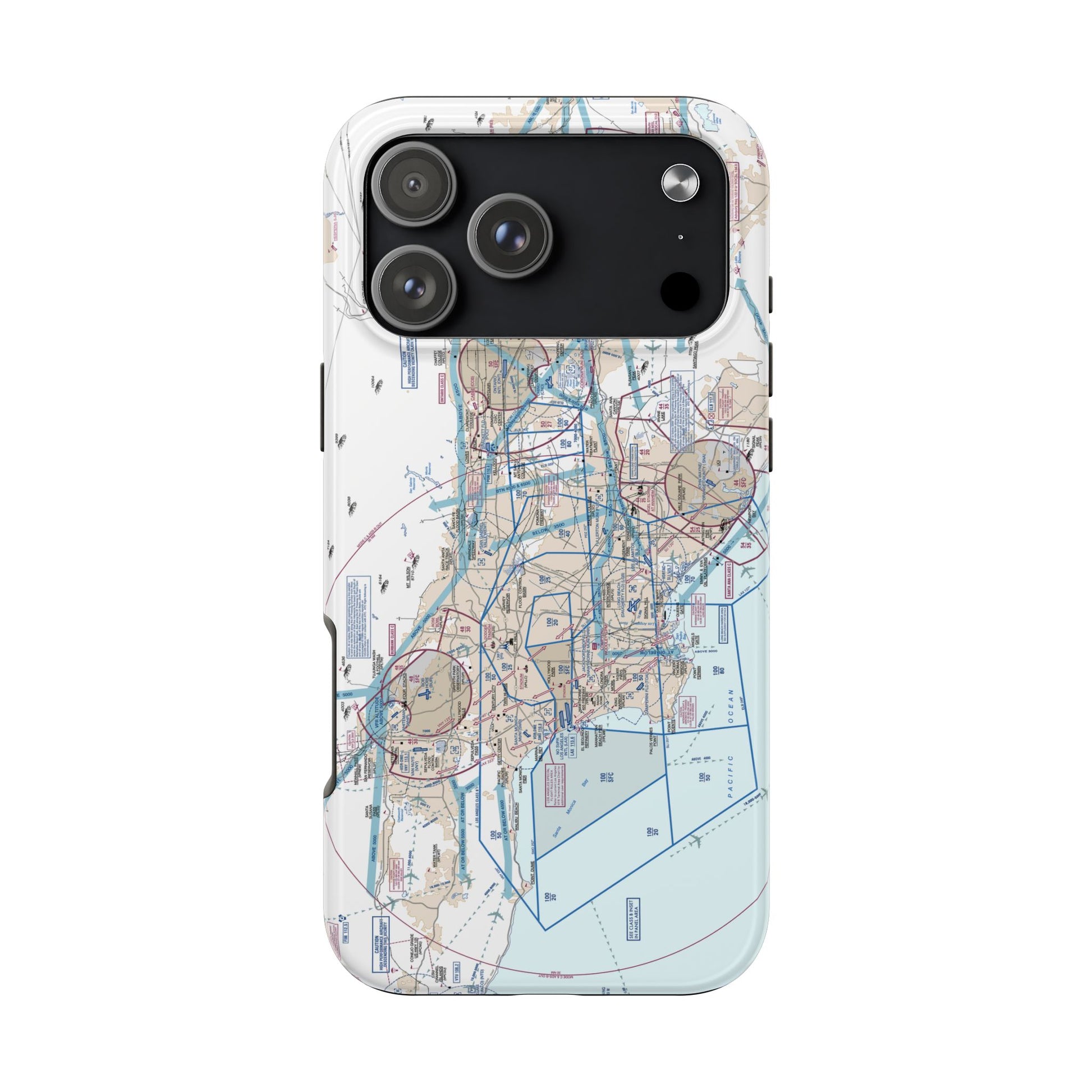 LAX Flyway Chart Tough Phone Cases
