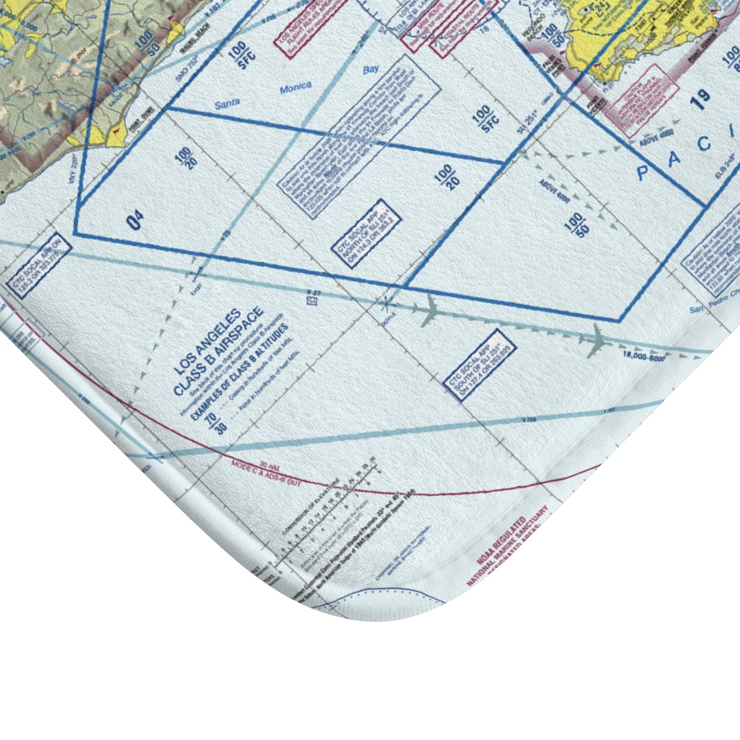 Los Angeles TAC Chart bath mat