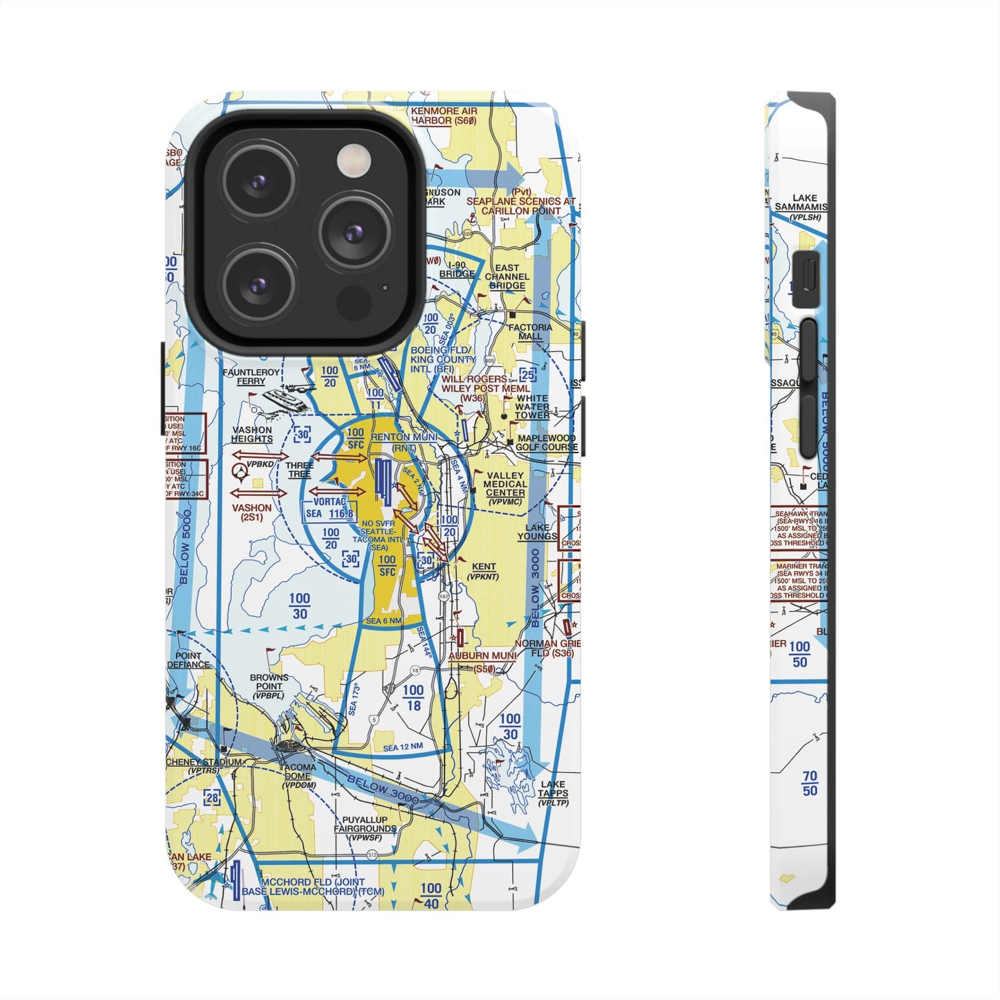 Seattle Flyway Chart tough phone cases