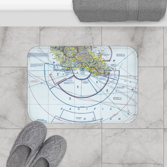 Honolulu Sectional Chart bath mat