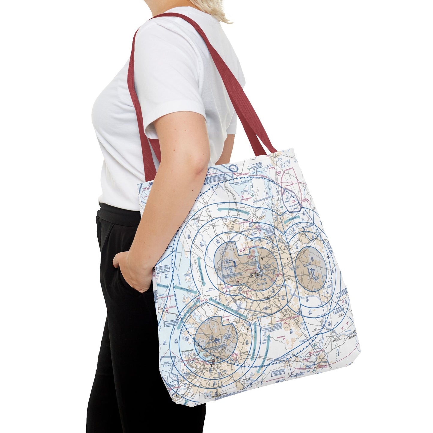 Baltimore-Washington Flyway Chart Chart tote bag