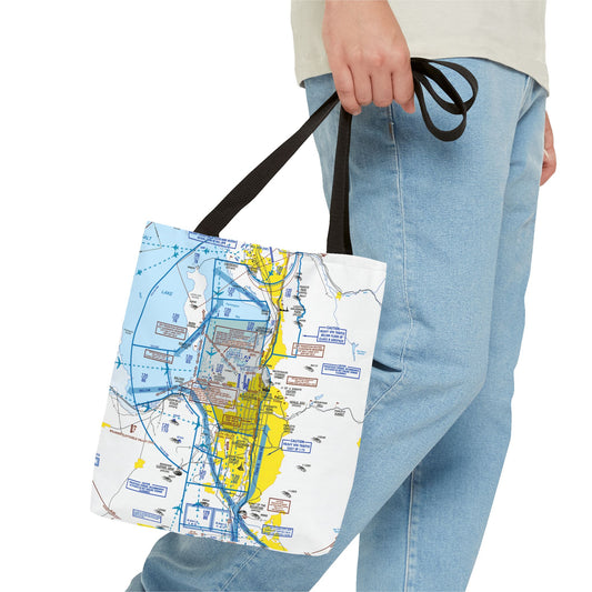 Salt Lake City Flyway Chart tote bag