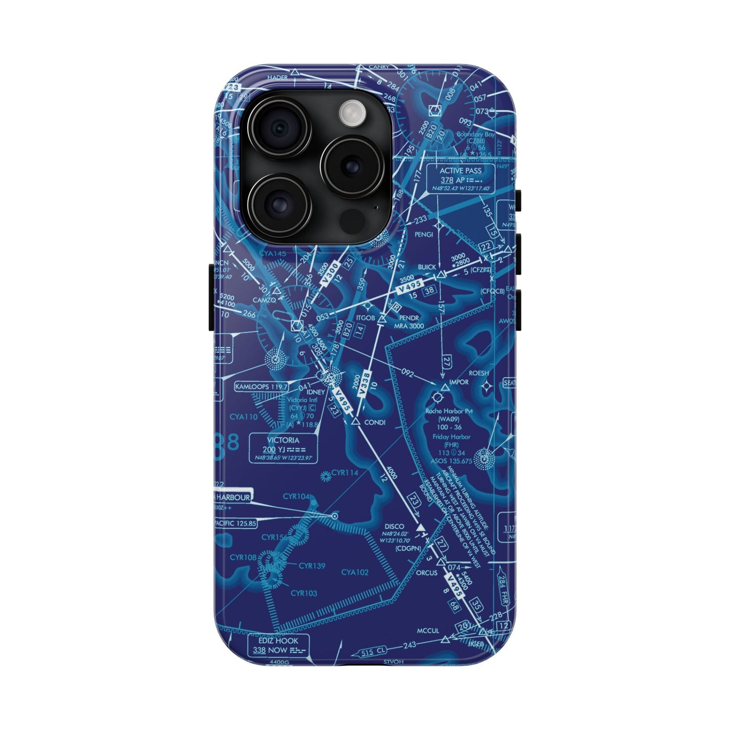 Enroute Low Altitude Chart tough phone cases (ELUS1/blue)