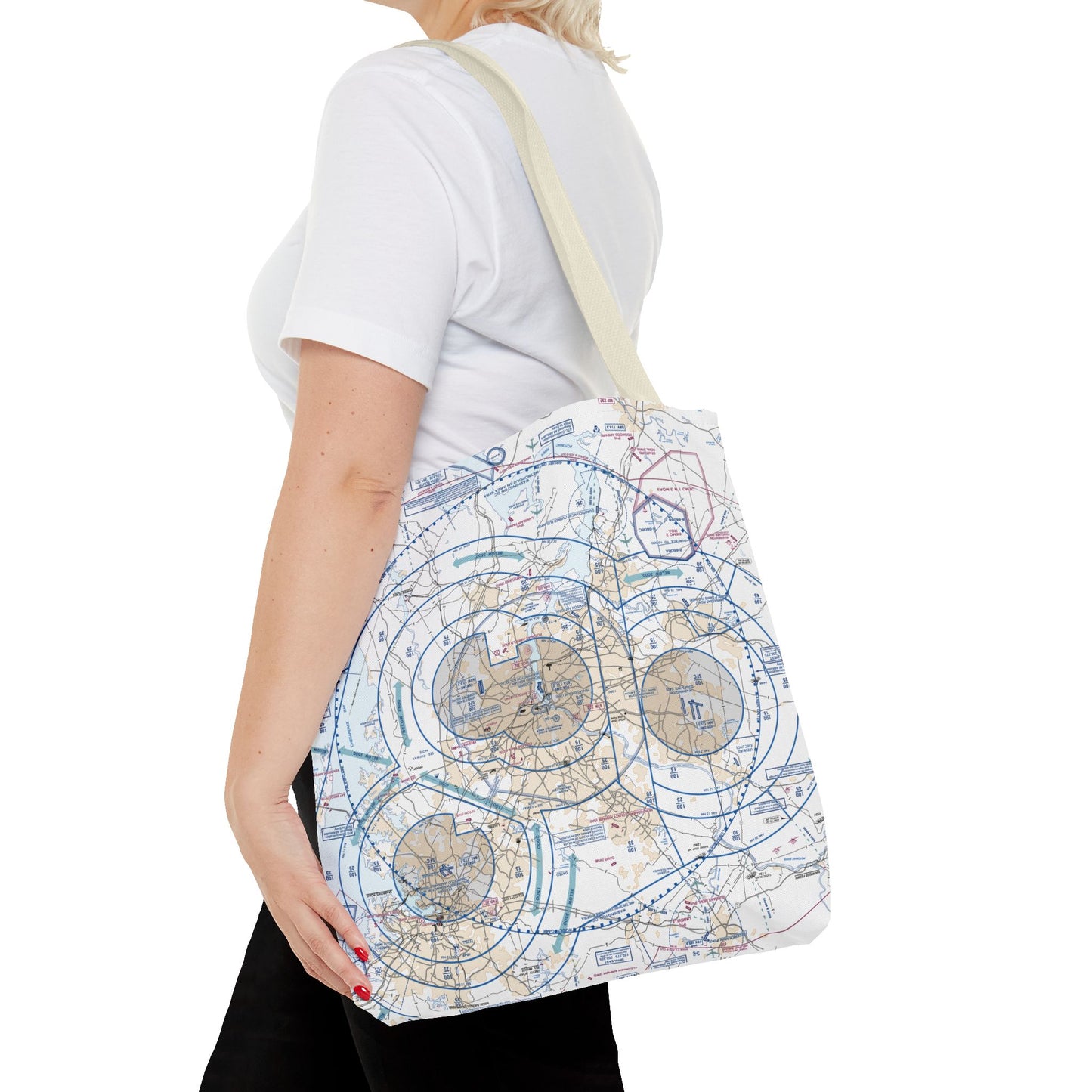 Baltimore-Washington Flyway Chart Chart tote bag