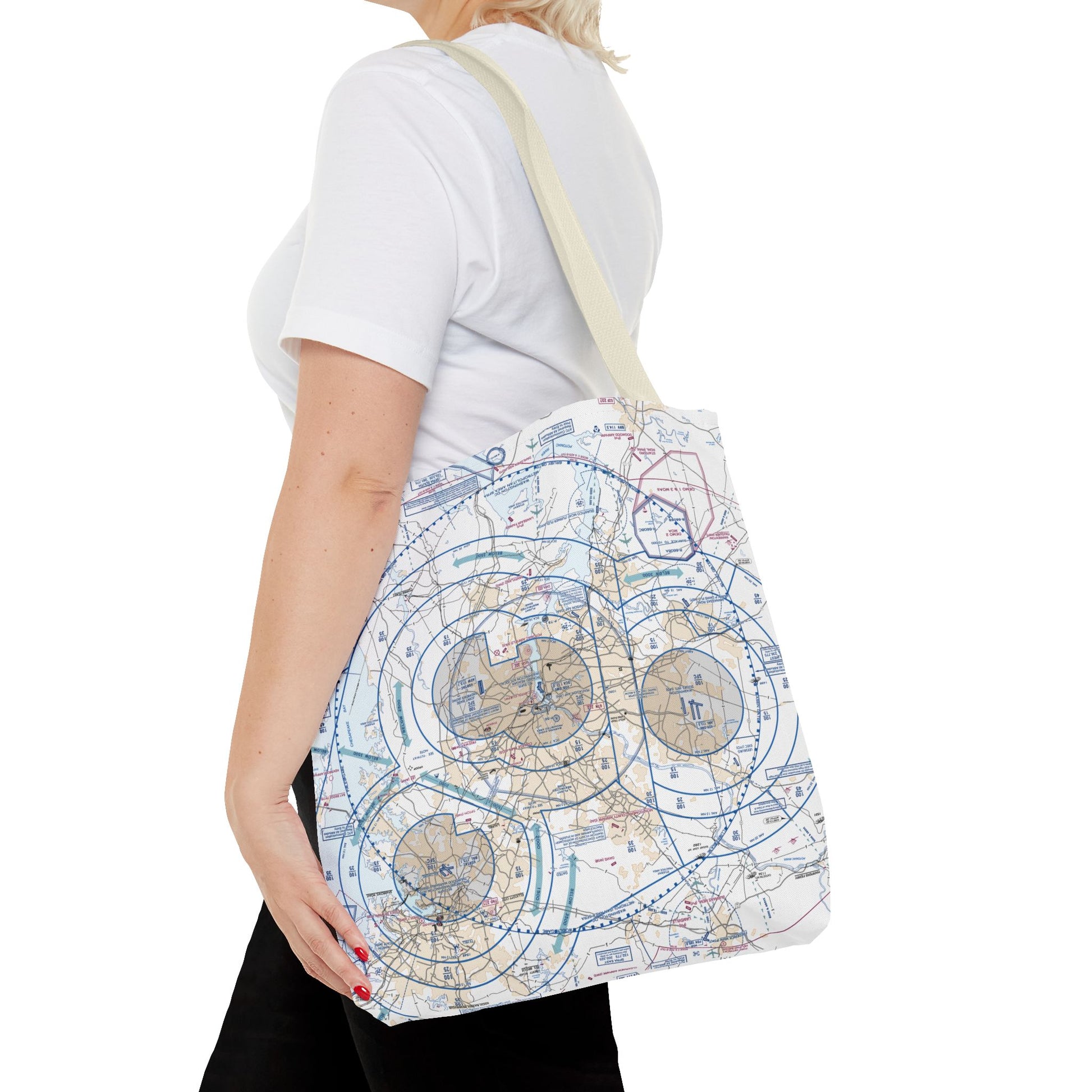Baltimore-Washington Flyway Chart Chart tote bag