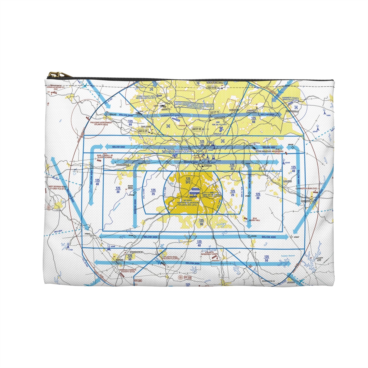 Atlanta Flyway Chart Accessory Pouch