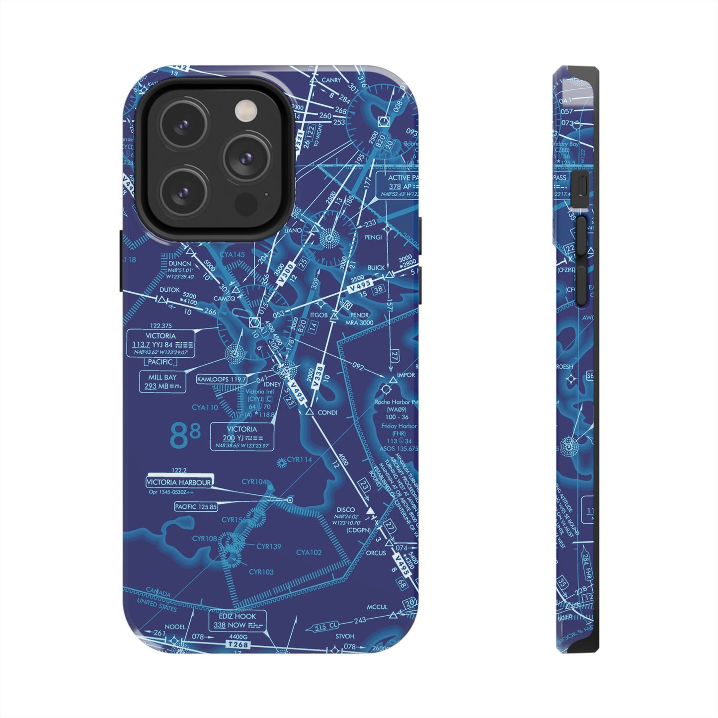 Enroute Low Altitude Chart tough phone cases (ELUS1/blue)