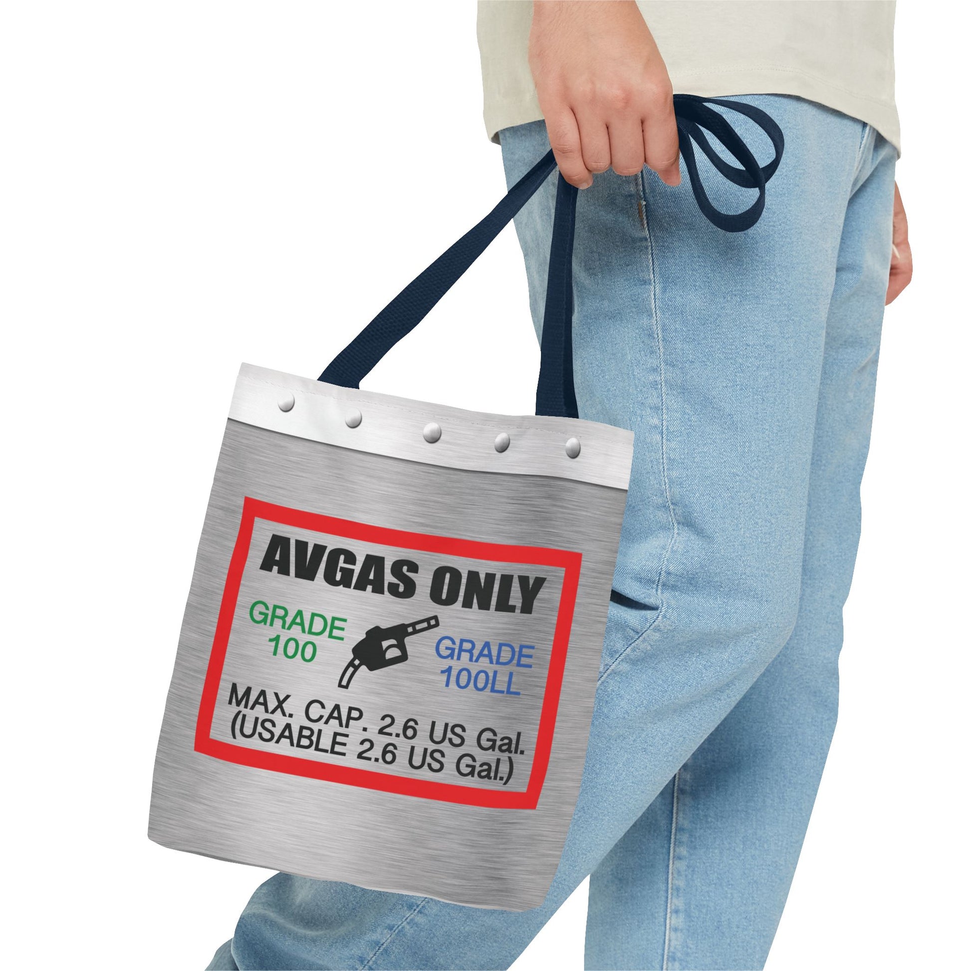 Avgas Only 100LL tote bag
