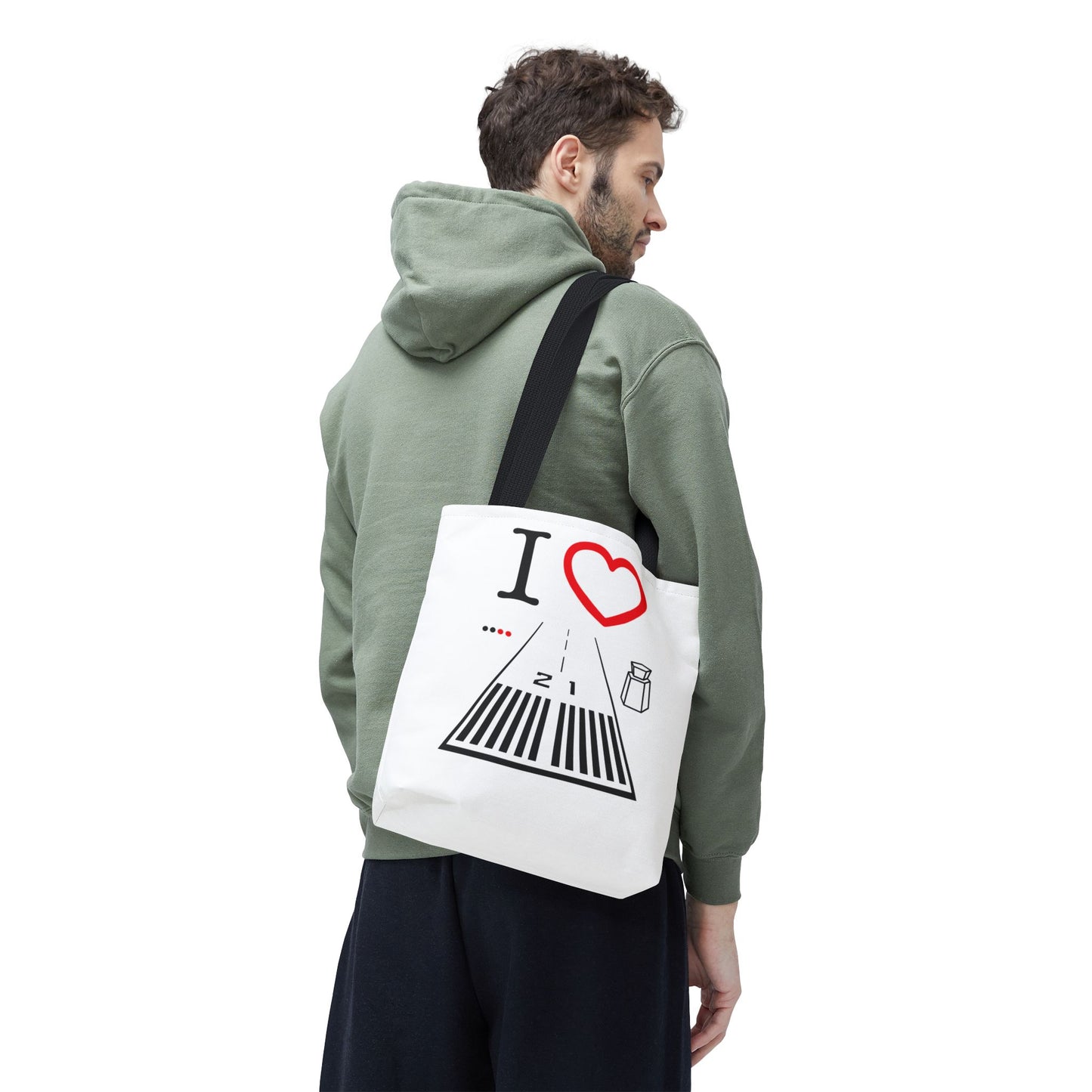 Santa Monica Airport Runway 21 / 3 tote bag (white)
