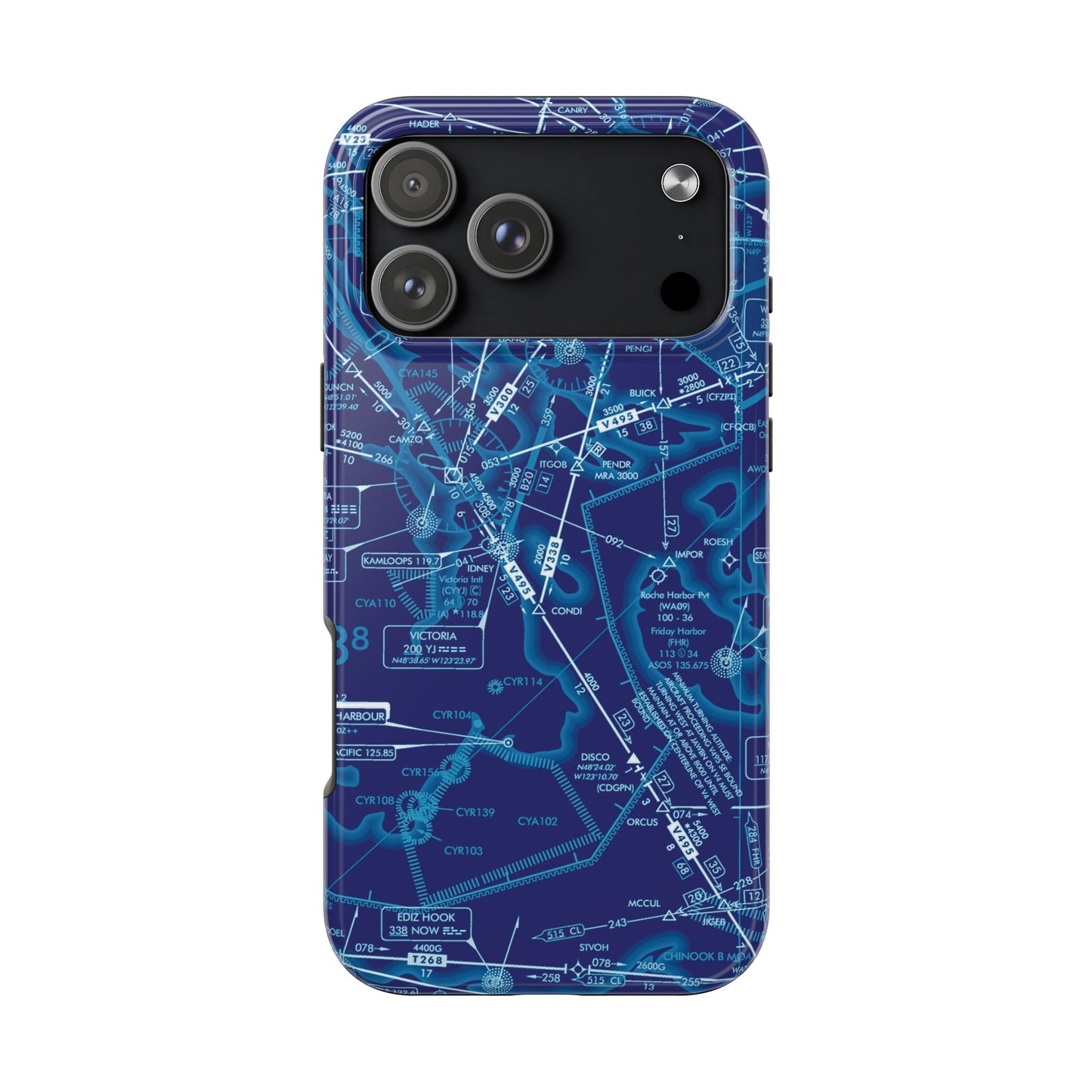 Enroute Low Altitude Chart tough phone cases (ELUS1/blue)