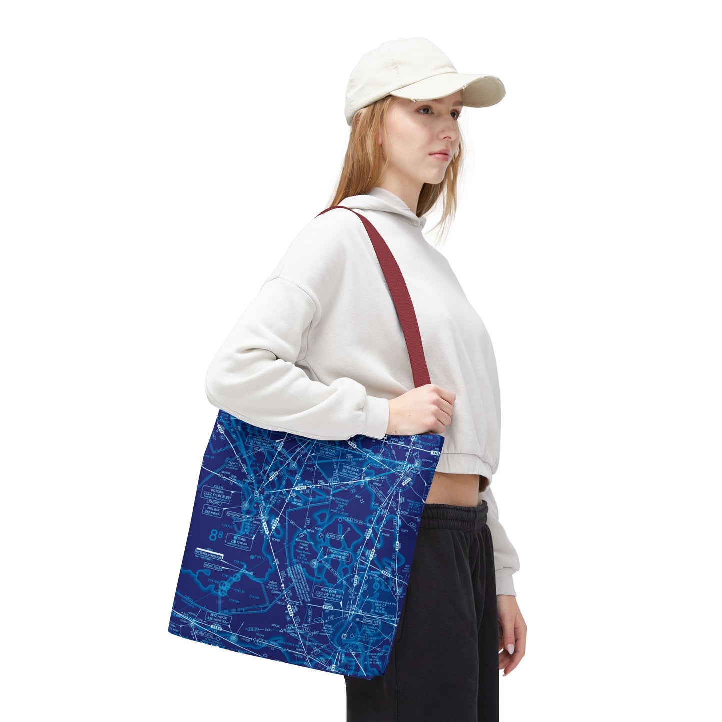 Enroute Low Altitude Chart tote bag (ELUS1/blue)