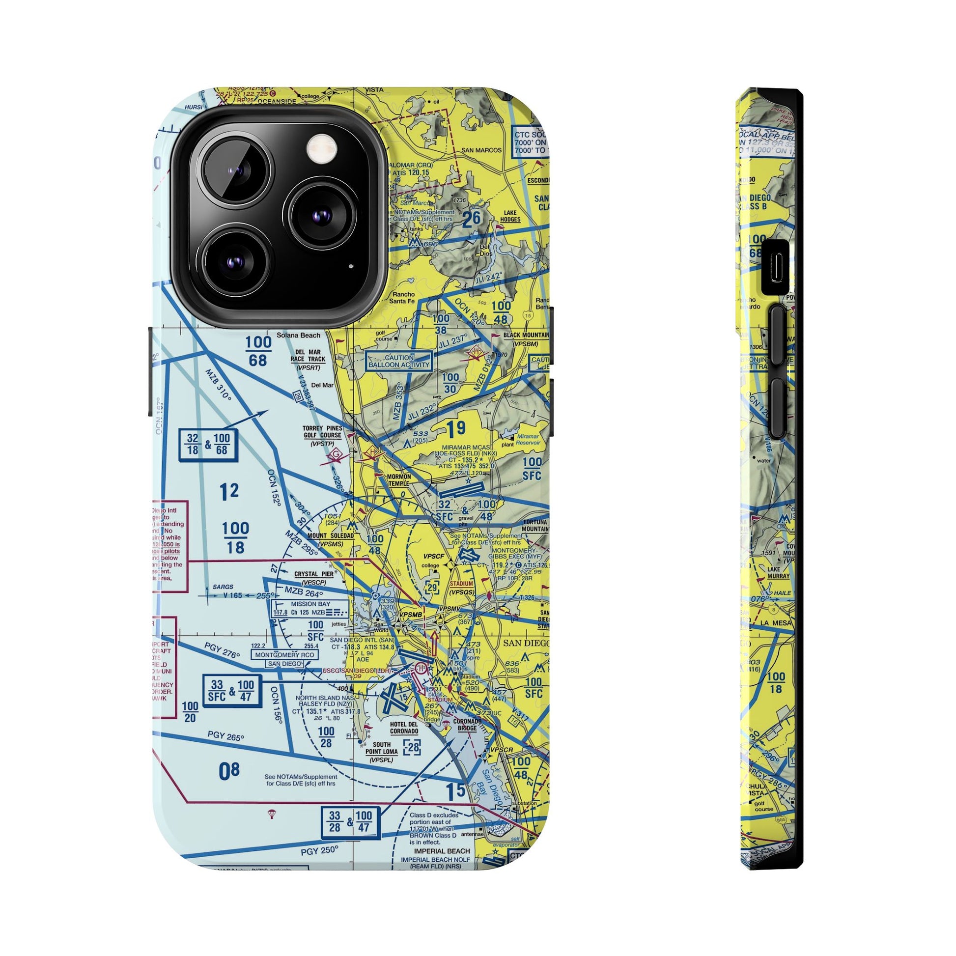 San Diego TAC Chart tough phone cases