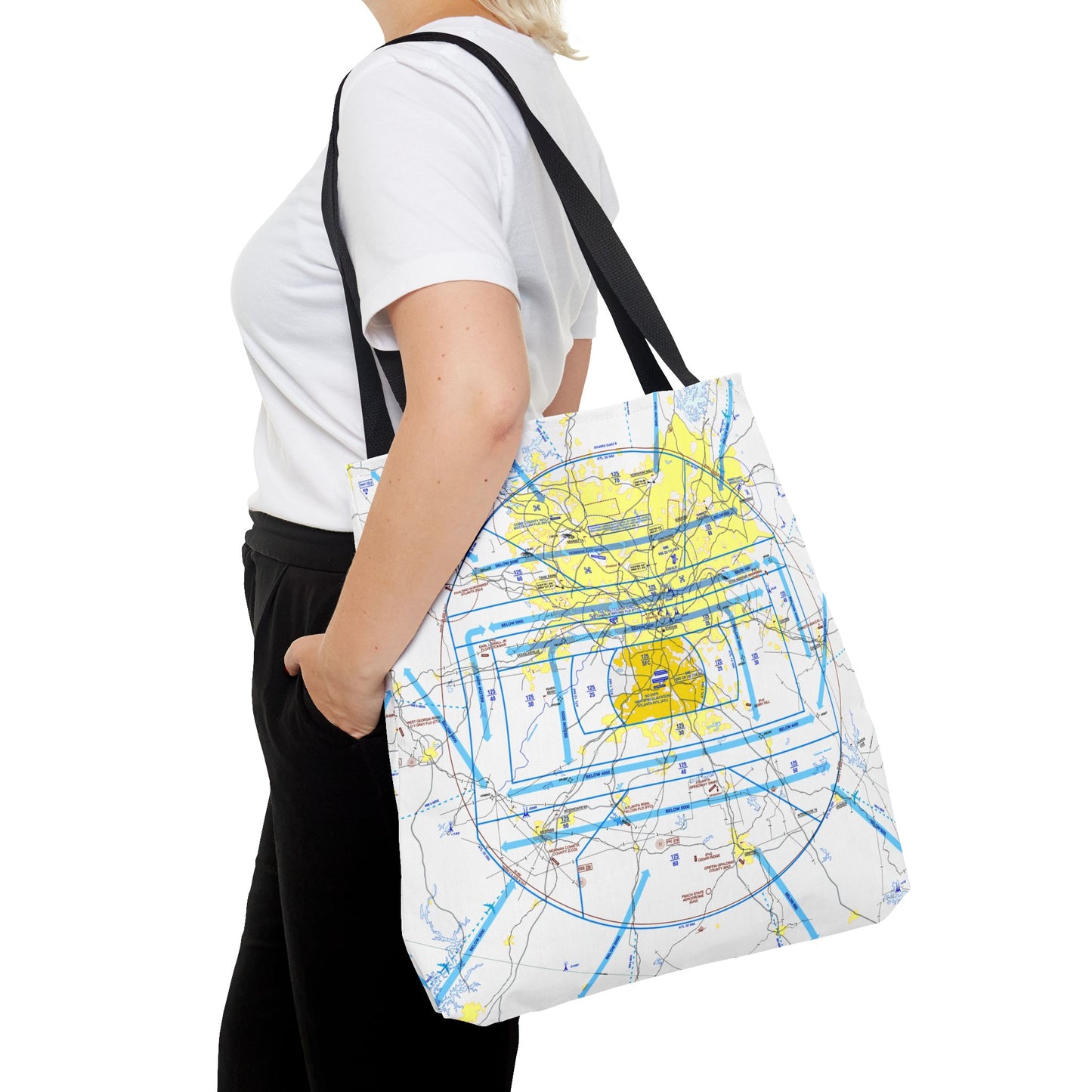 Atlanta Flyway Chart tote bag
