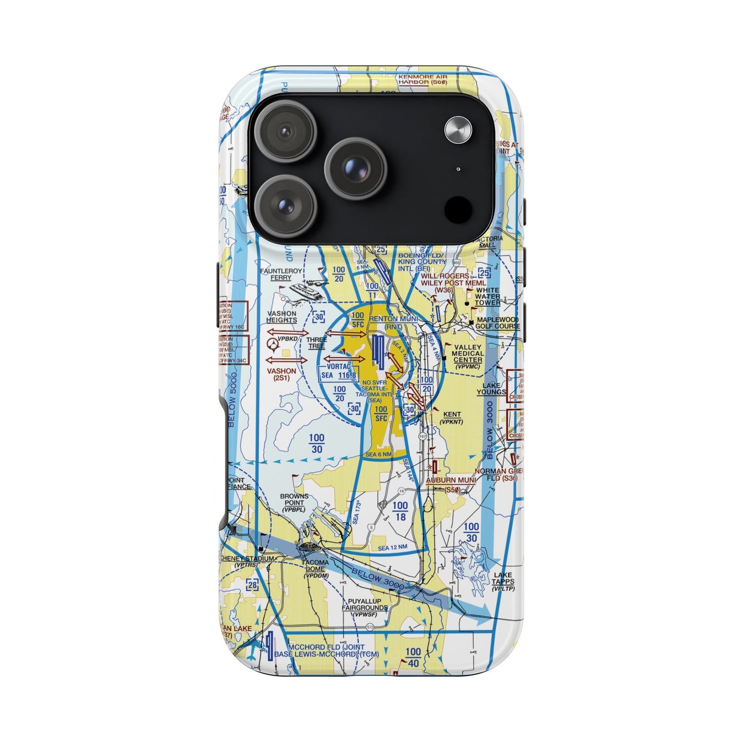 Seattle Flyway Chart tough phone cases