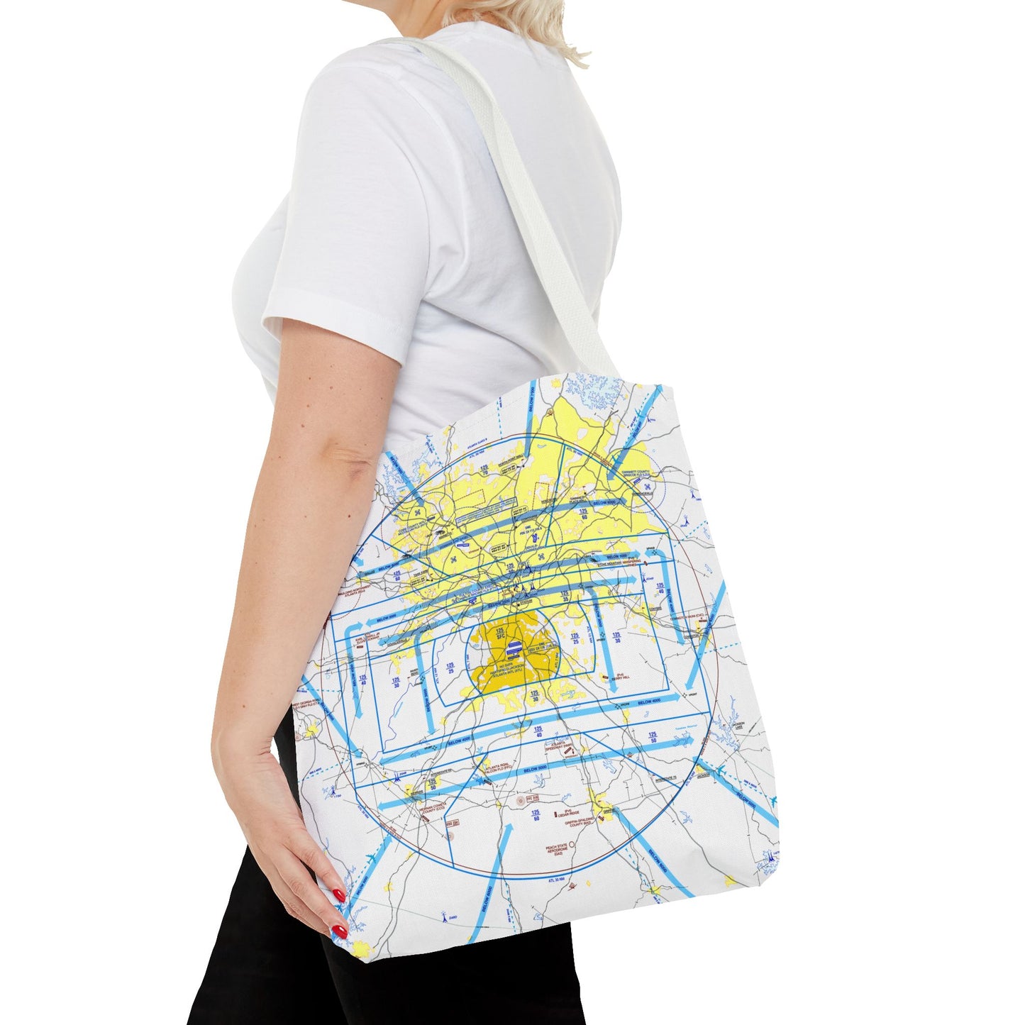 Atlanta Flyway Chart tote bag