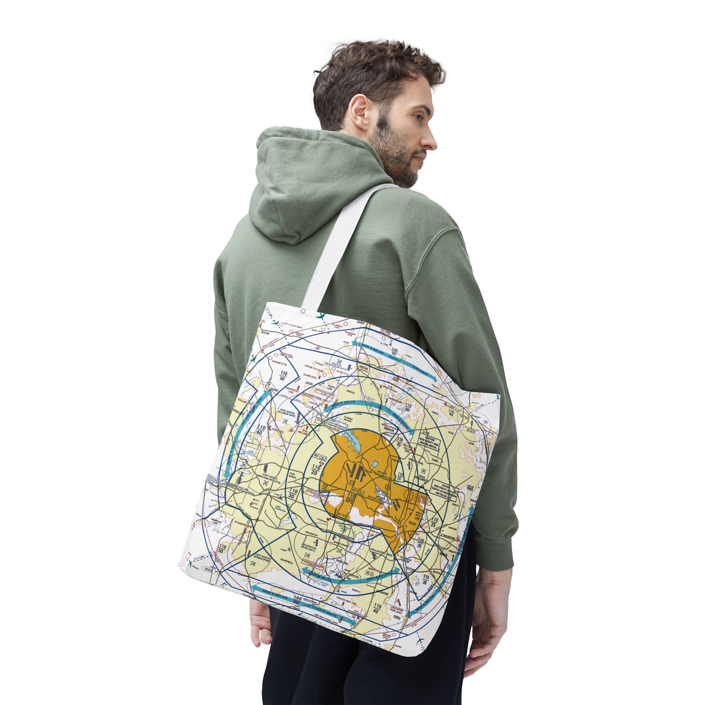 Dallas - Ft. Worth Flyway Chart tote bag