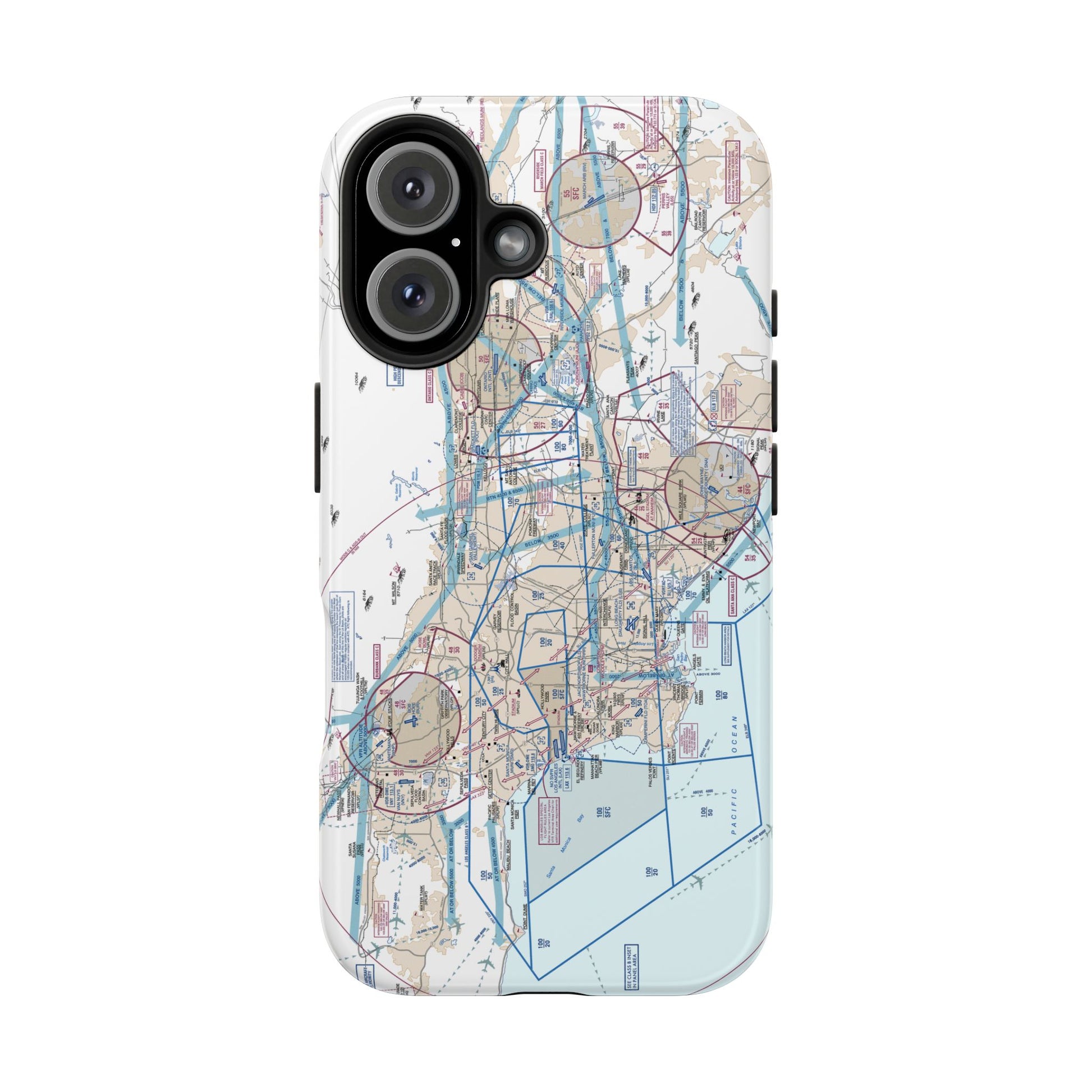 LAX Flyway Chart Tough Phone Cases