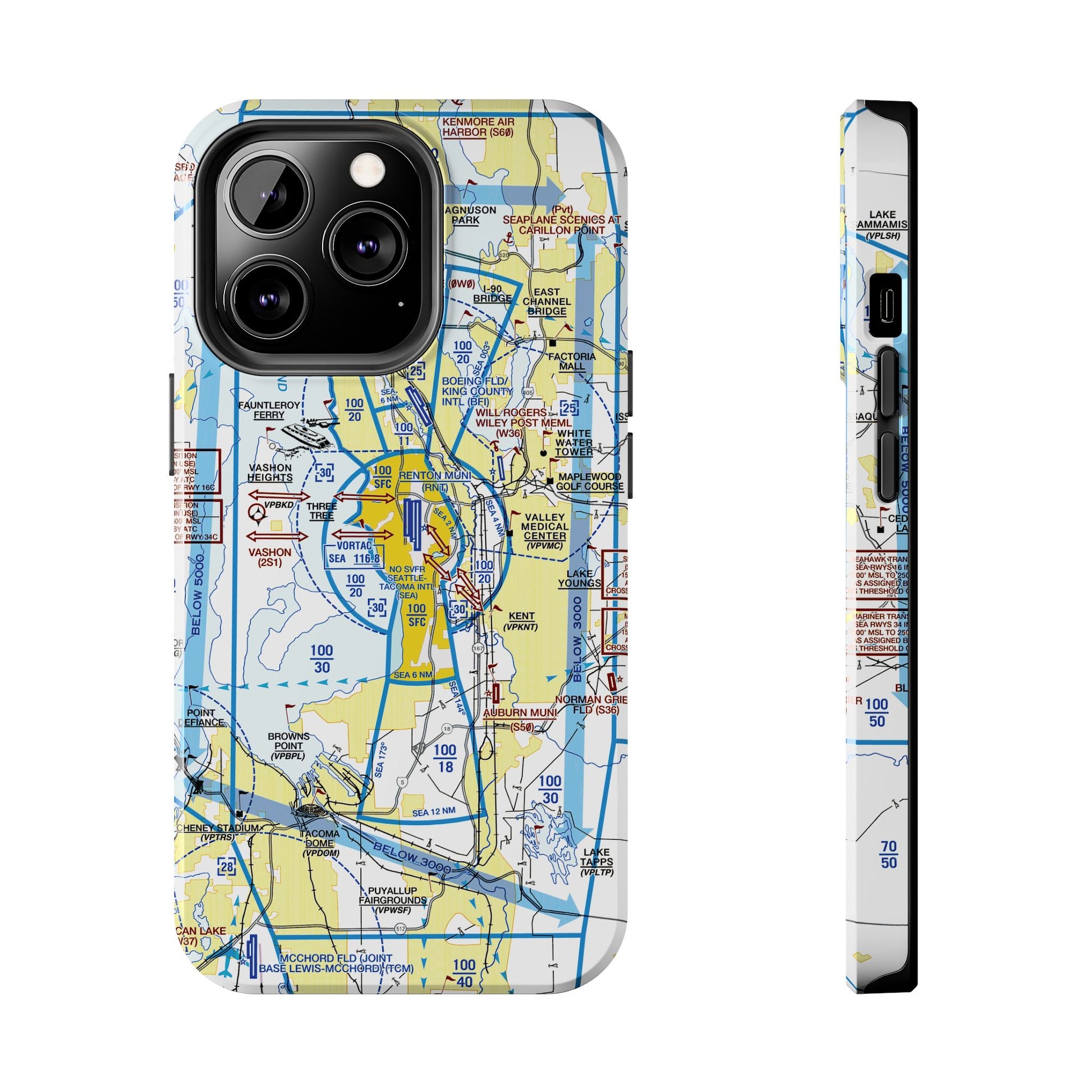 Seattle Flyway Chart tough phone cases