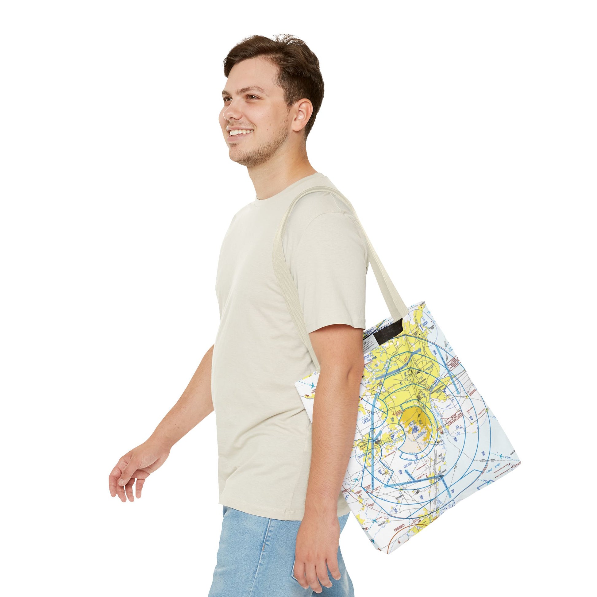 Detroit Flyway Chart tote bag