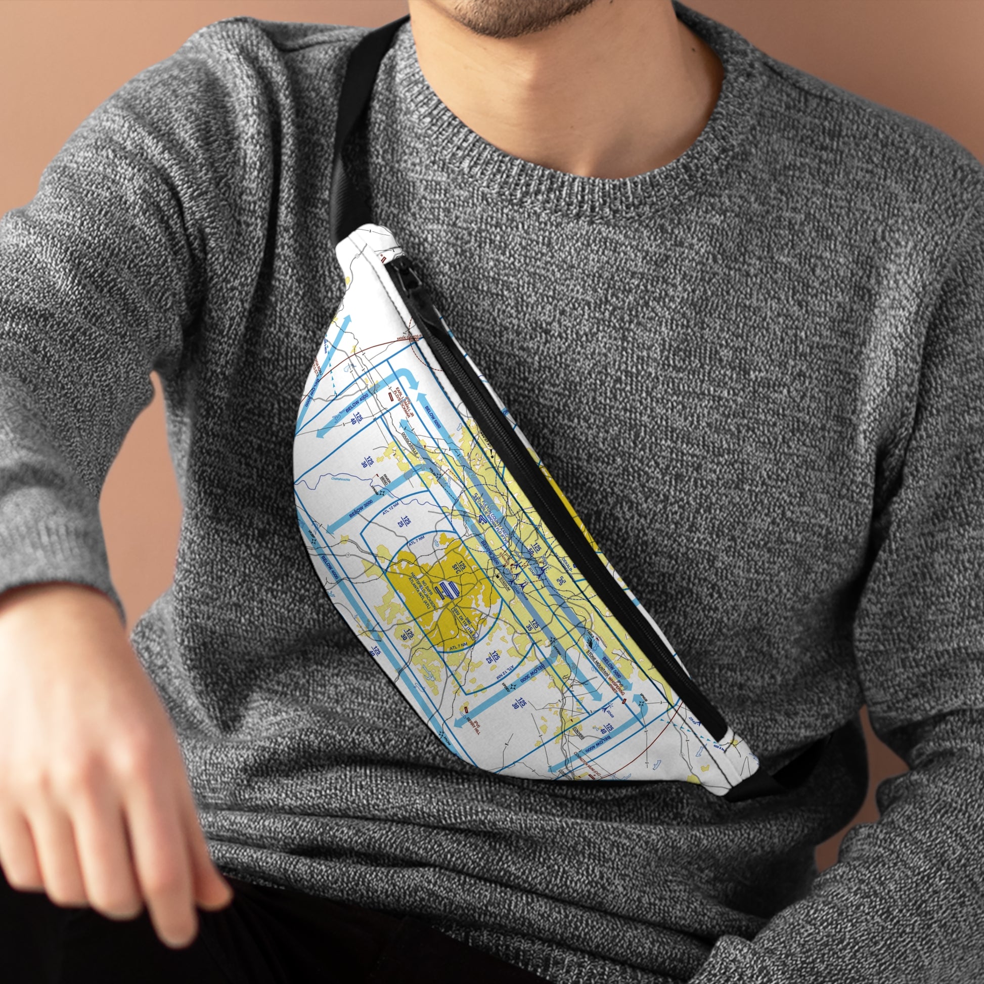 Atlanta Flyway Chart fanny pack