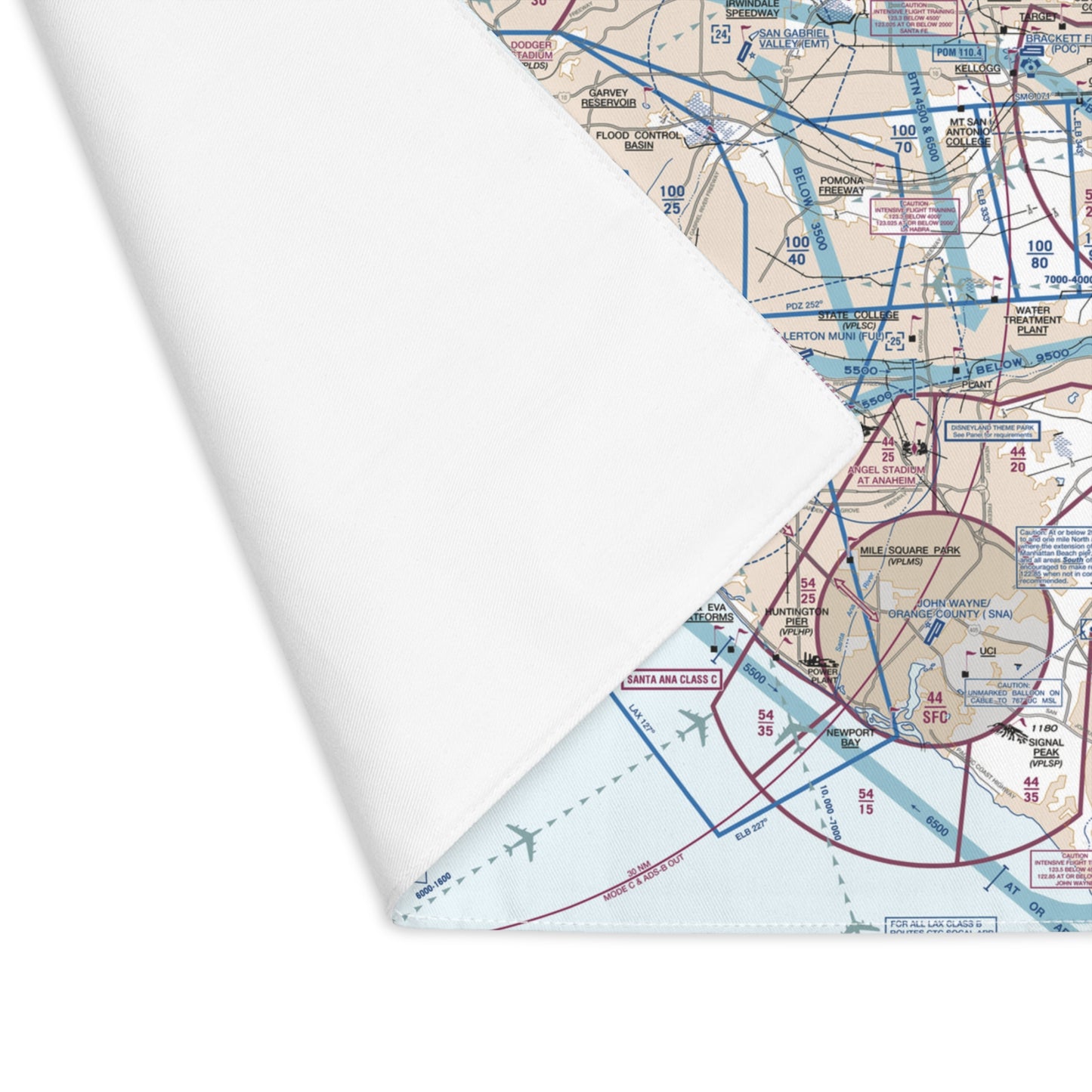 LAX Flyway Chart kitchen placemat