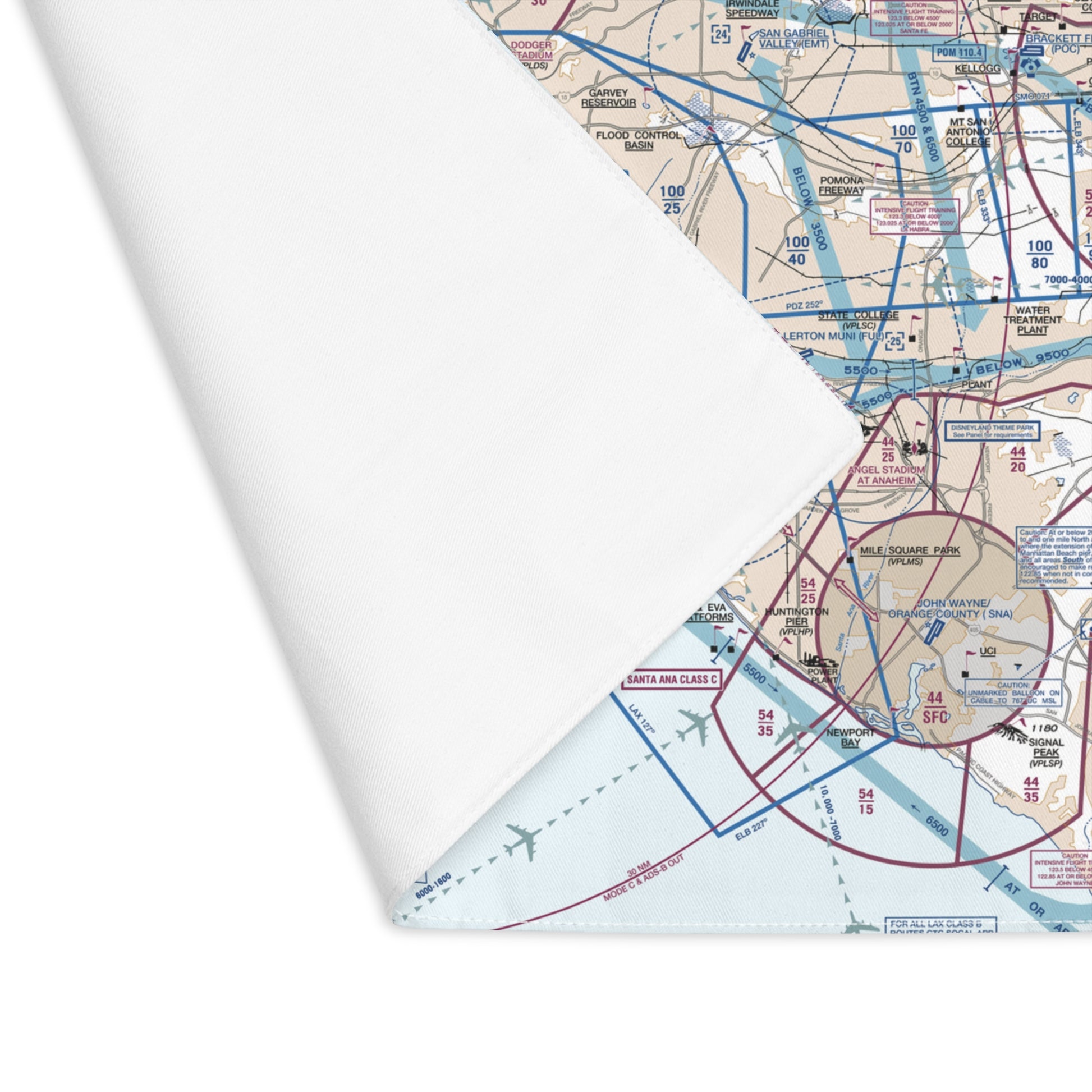 LAX Flyway Chart kitchen placemat