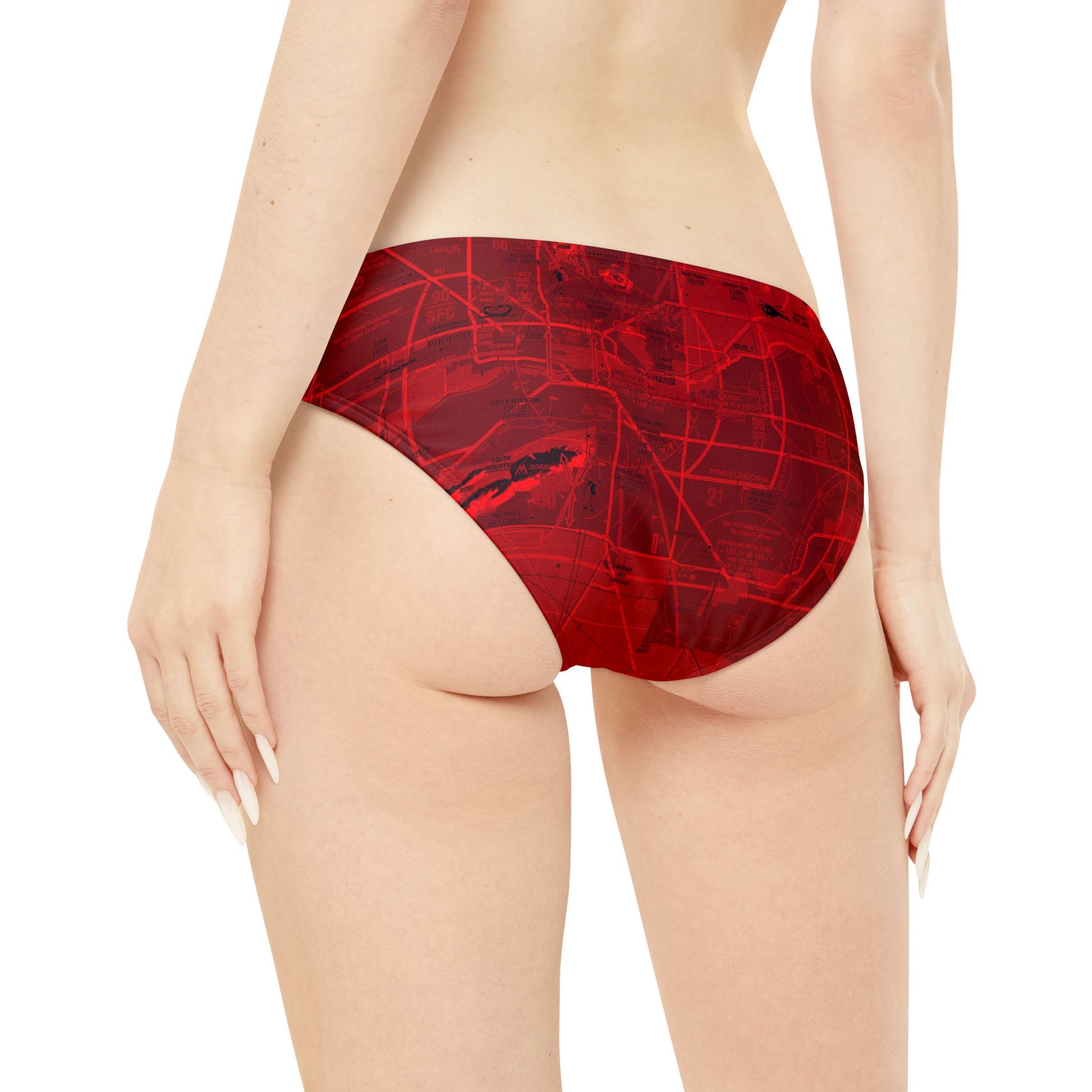 Phoenix TAC Chart strappy bikini set (red)