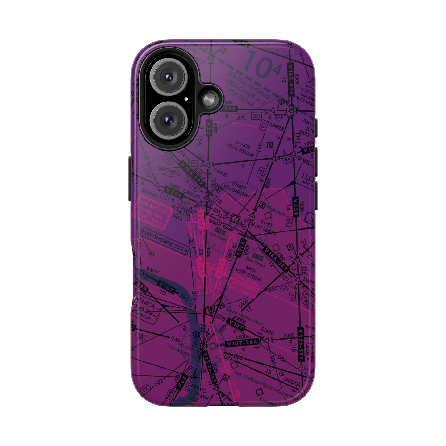 Enroute Low Altitude Chart tough phone cases (ELUS3/purple)