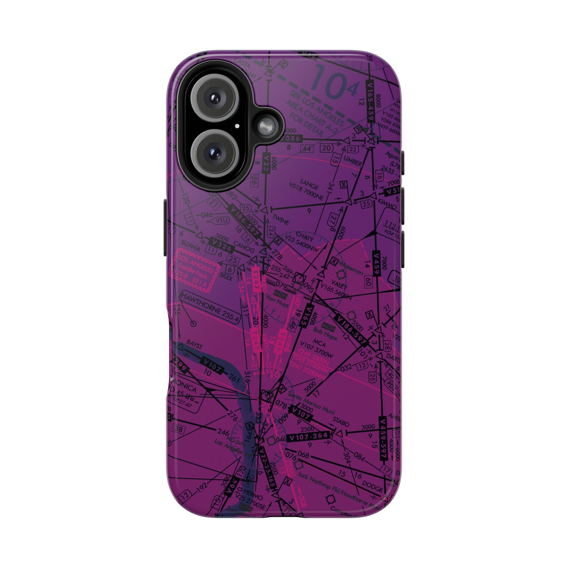 Enroute Low Altitude Chart tough phone cases (ELUS3/purple)