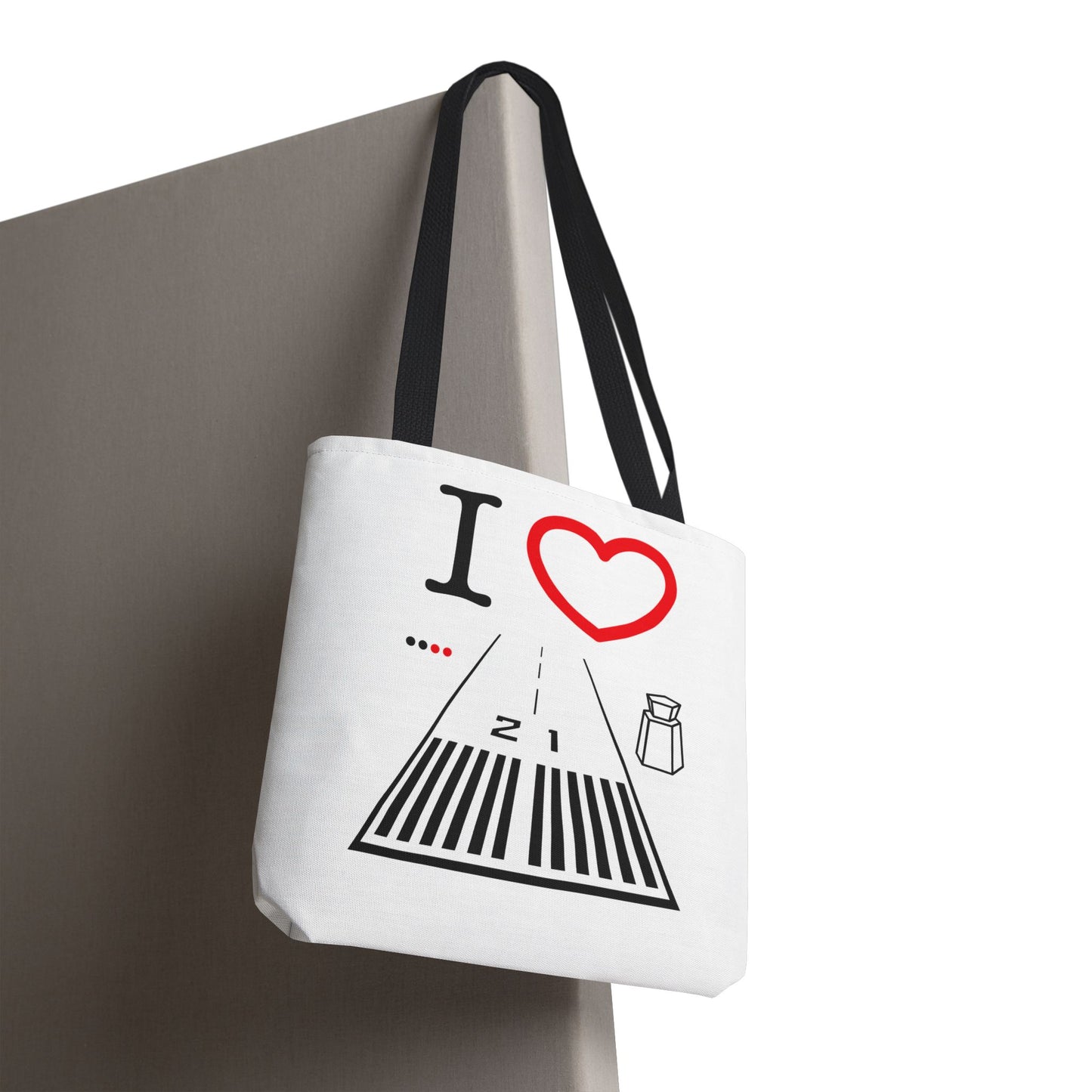 Santa Monica Airport Runway 21 / 3 tote bag (white)