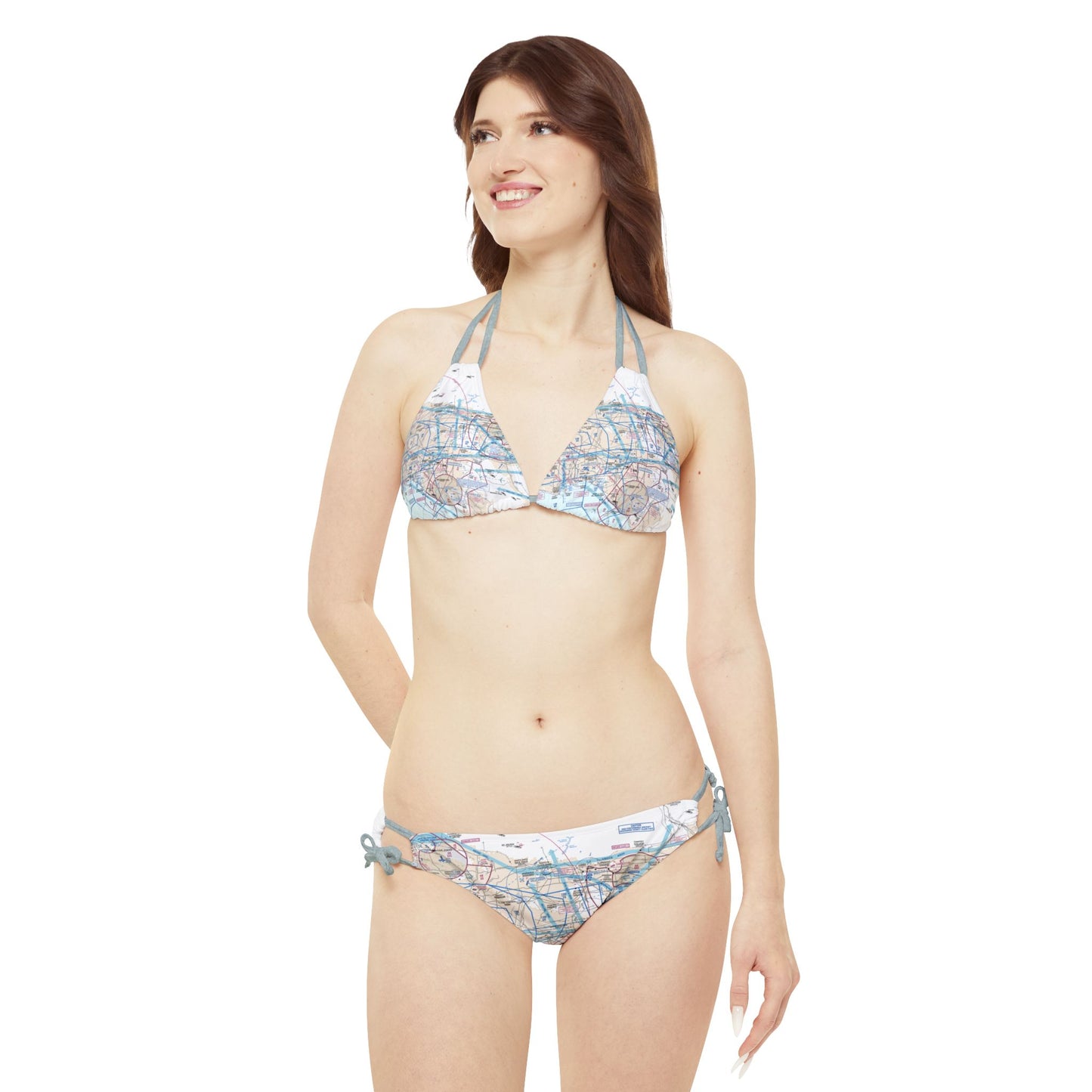 LAX Flyway Chart strappy bikini set