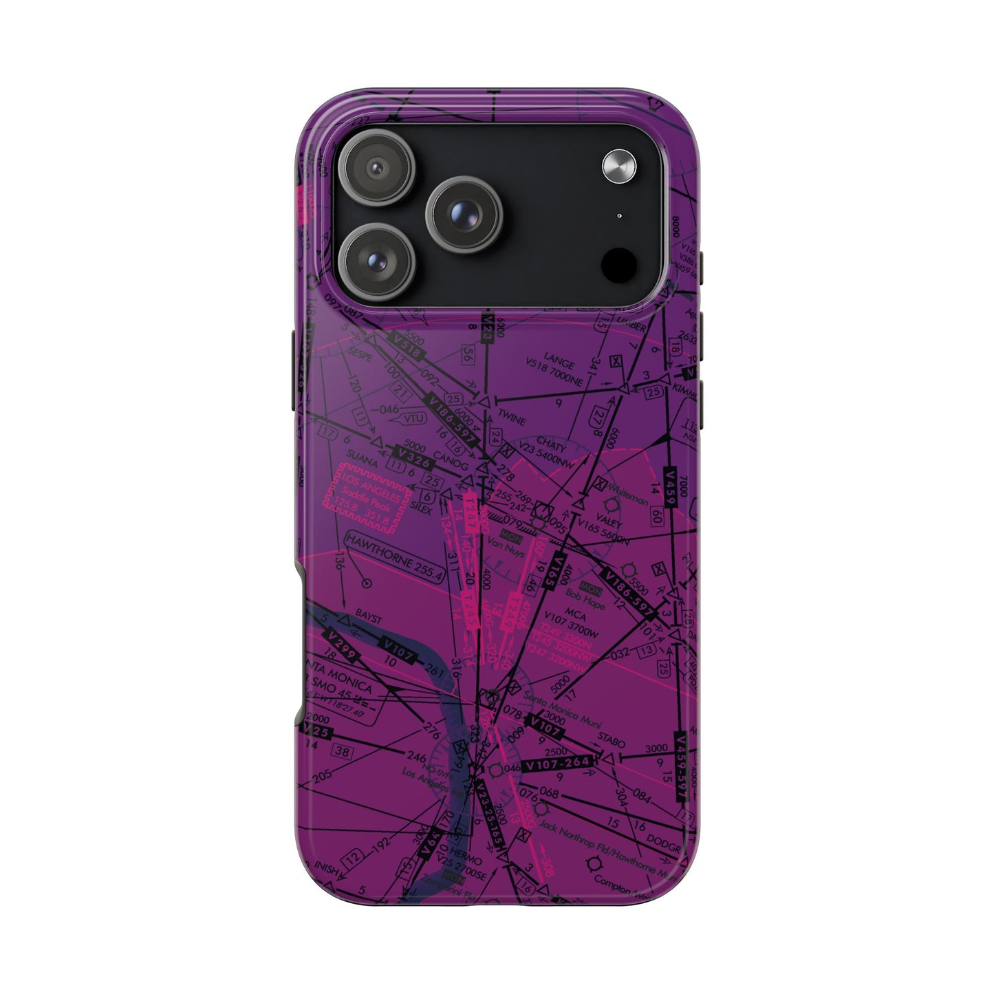 Enroute Low Altitude Chart tough phone cases (ELUS3/purple)