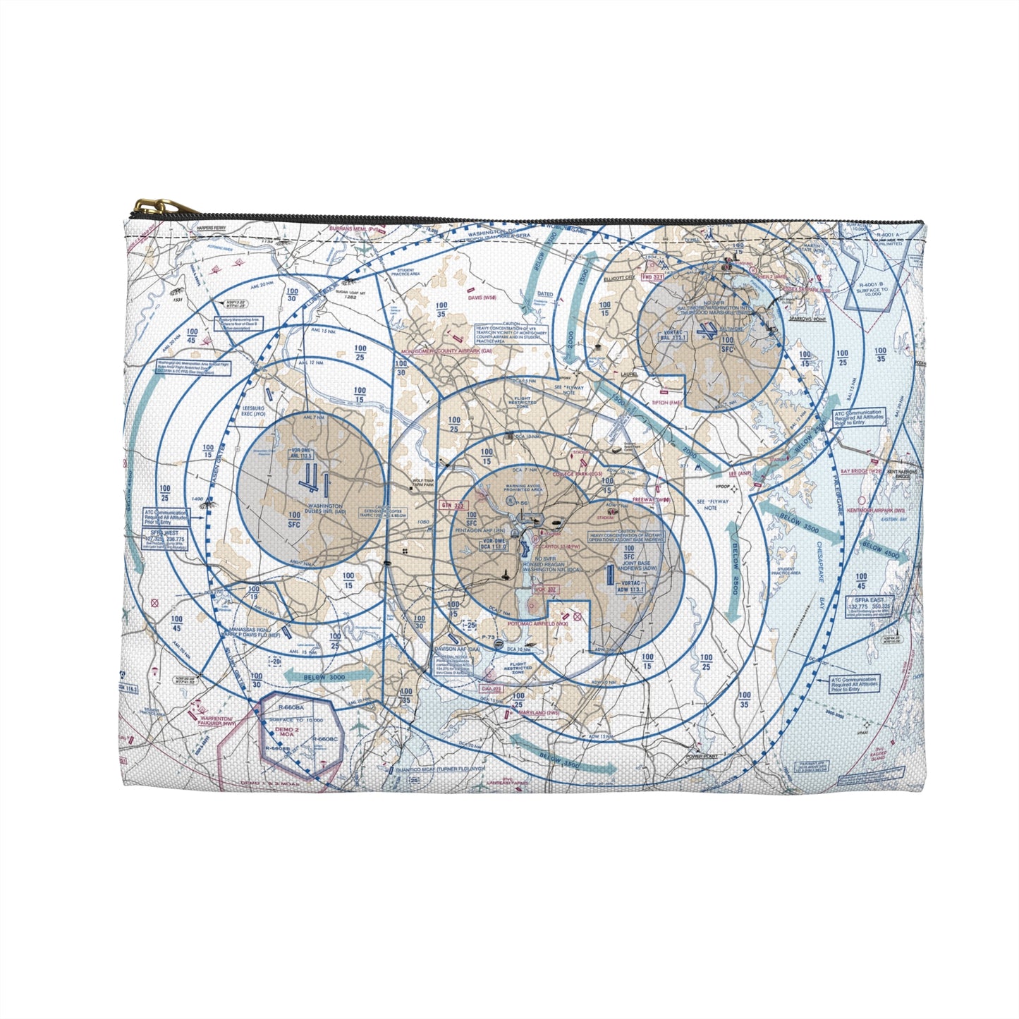 Baltimore Flyway Chart Accessory Pouch