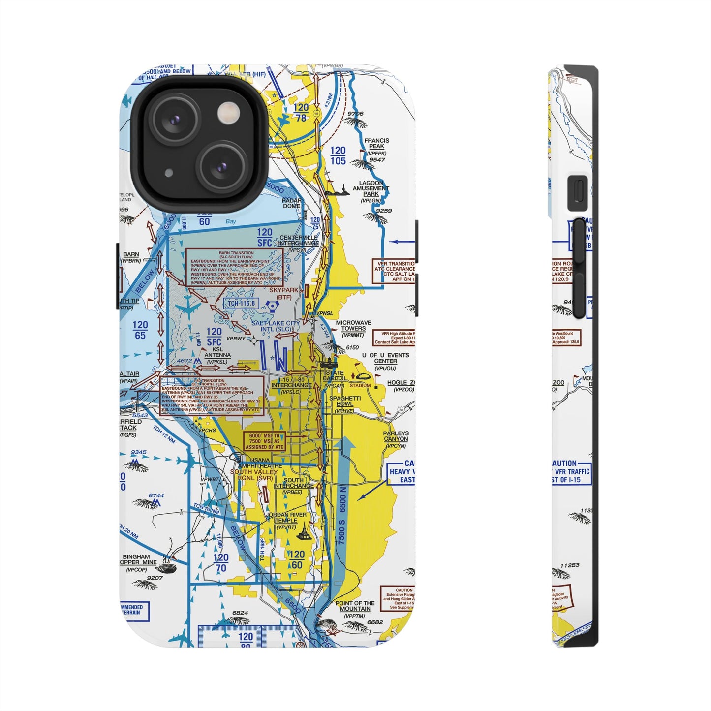 Salt Lake City Flyway Chart tough phone cases