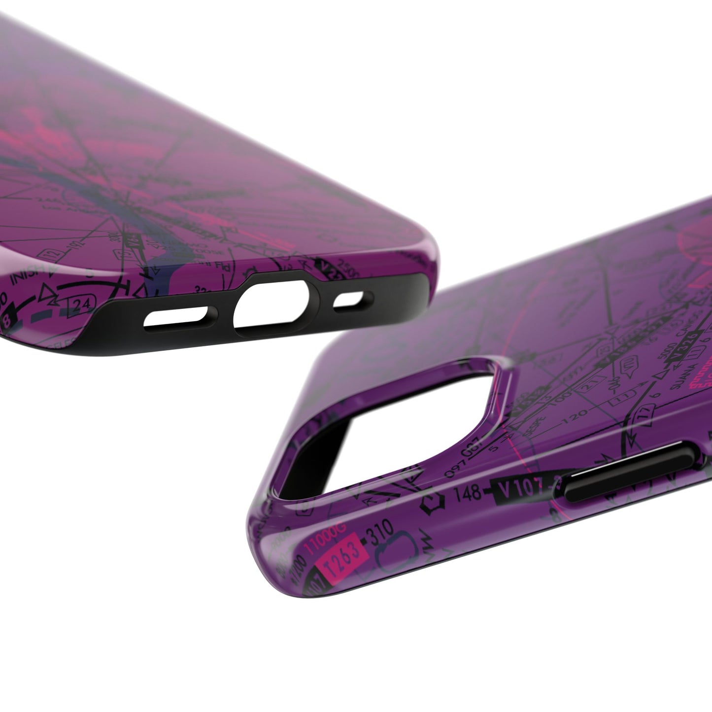 Enroute Low Altitude Chart tough phone cases (ELUS3/purple)