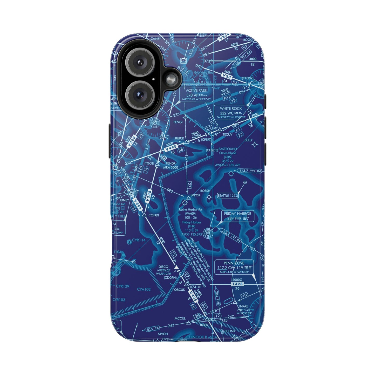 Enroute Low Altitude Chart tough phone cases (ELUS1/blue)