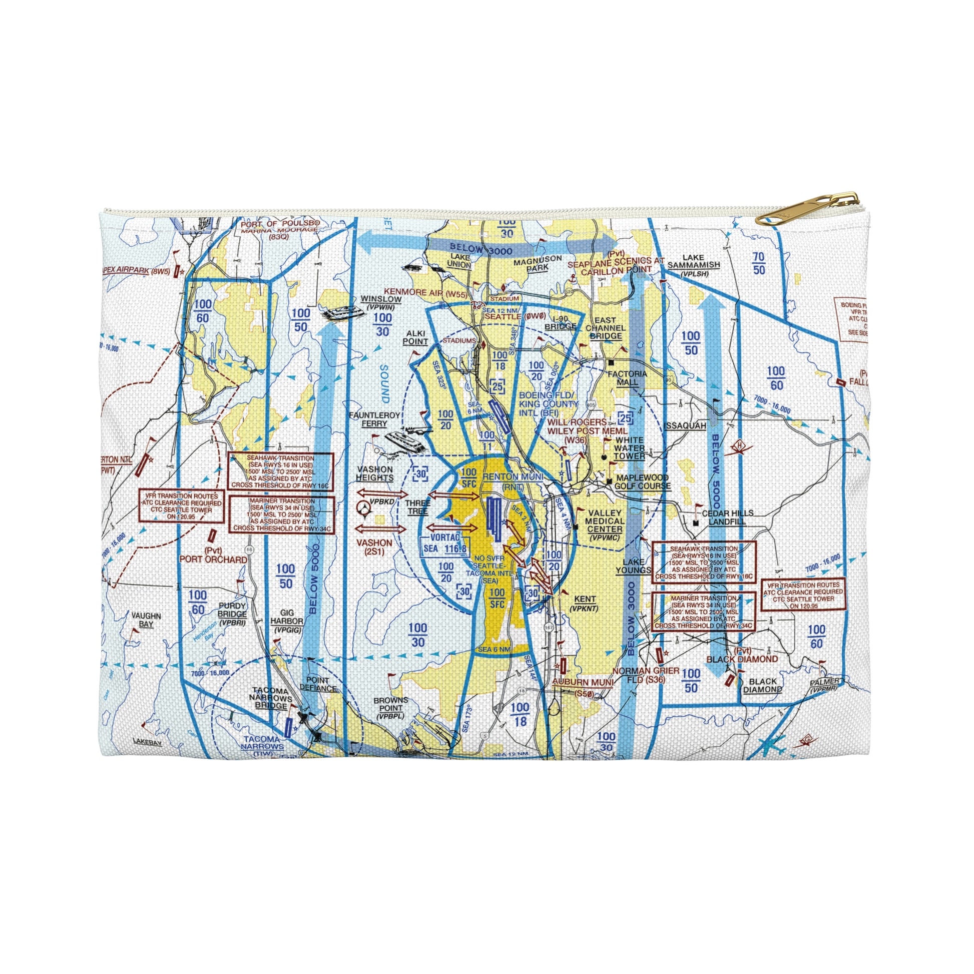 Seattle Flyway Chart Accessory Pouch