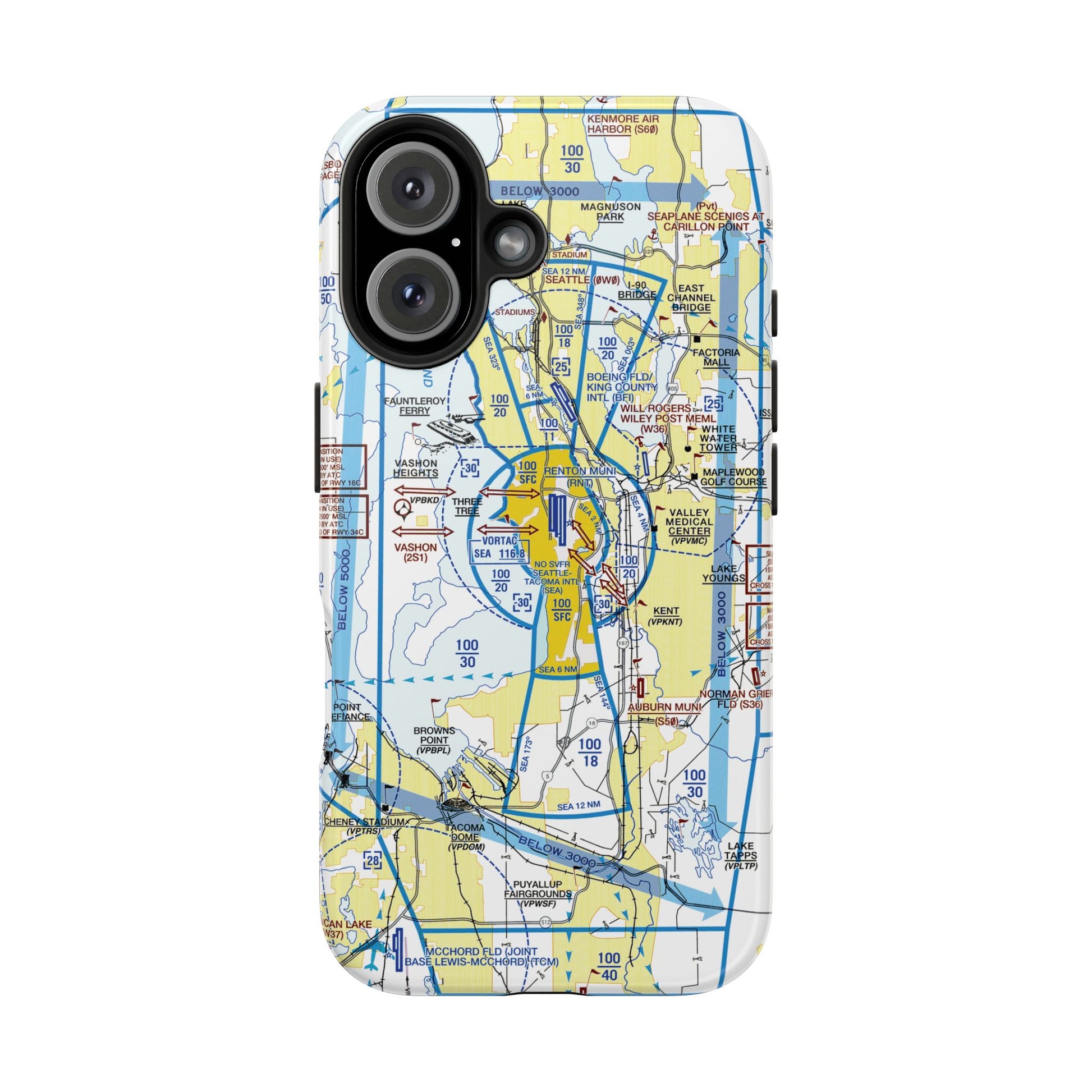 Seattle Flyway Chart tough phone cases