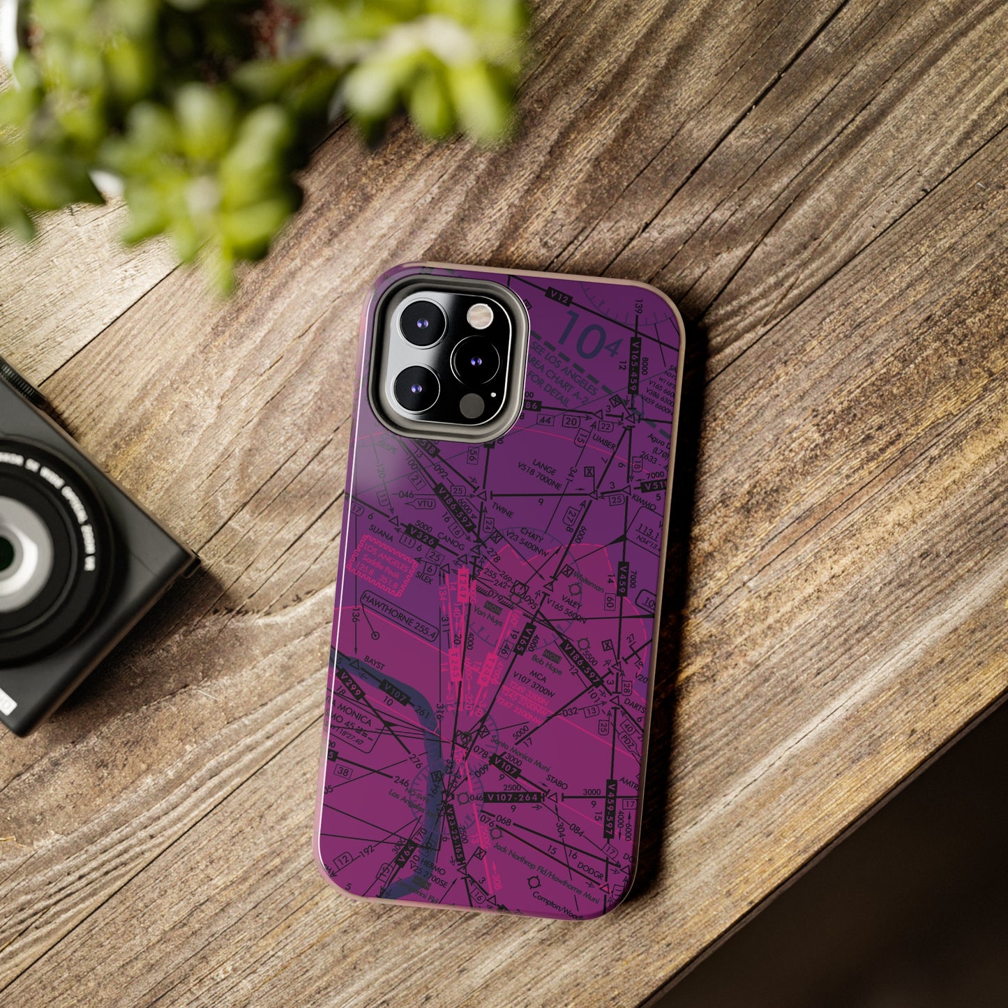 Enroute Low Altitude Chart (ELUS3) tough phone cases (purple)